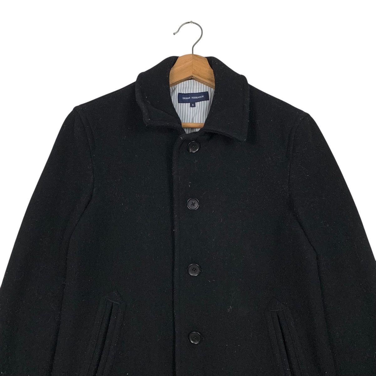 URBAN RESEARCH DOORS Urban Research Wool Black Jacket Size US S / EU 44-46 / 1 - 2 Thumbnail