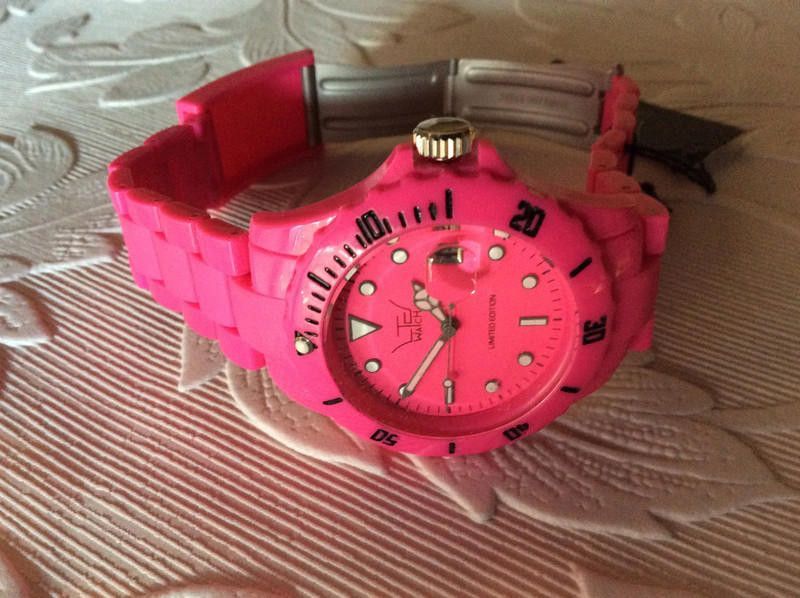 Designer LTD Watch - Womens Watch - Plastic pink strap watch Size ONE SIZE - 7 Thumbnail