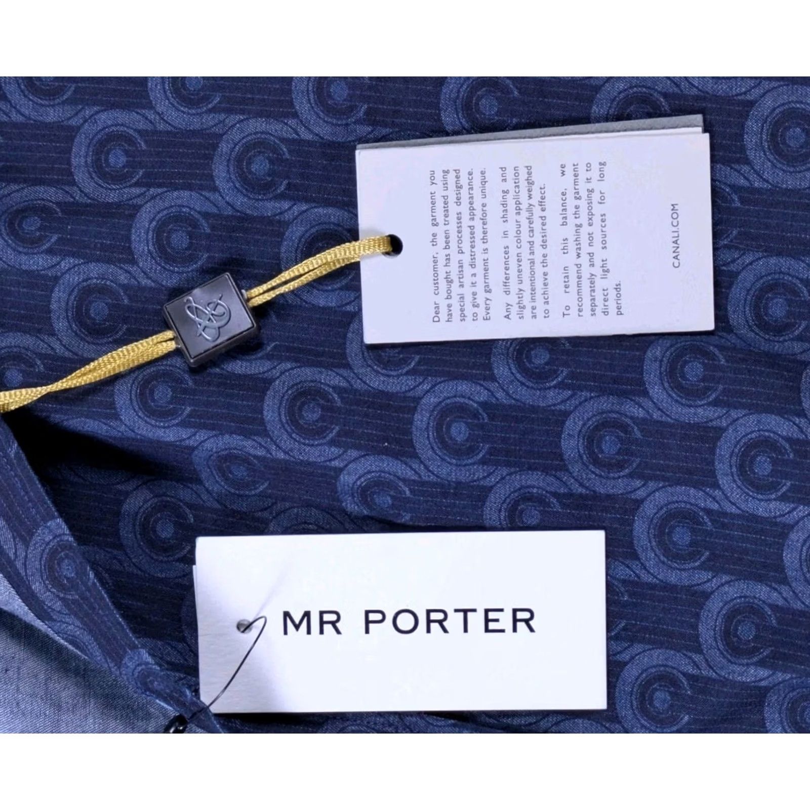 Canali Canali Button Down Shirt Long Sleeve Mr. Porter Pattern Italy Modern Fit 2XL Size US XXL / EU 58 / 5 - 6 Thumbnail