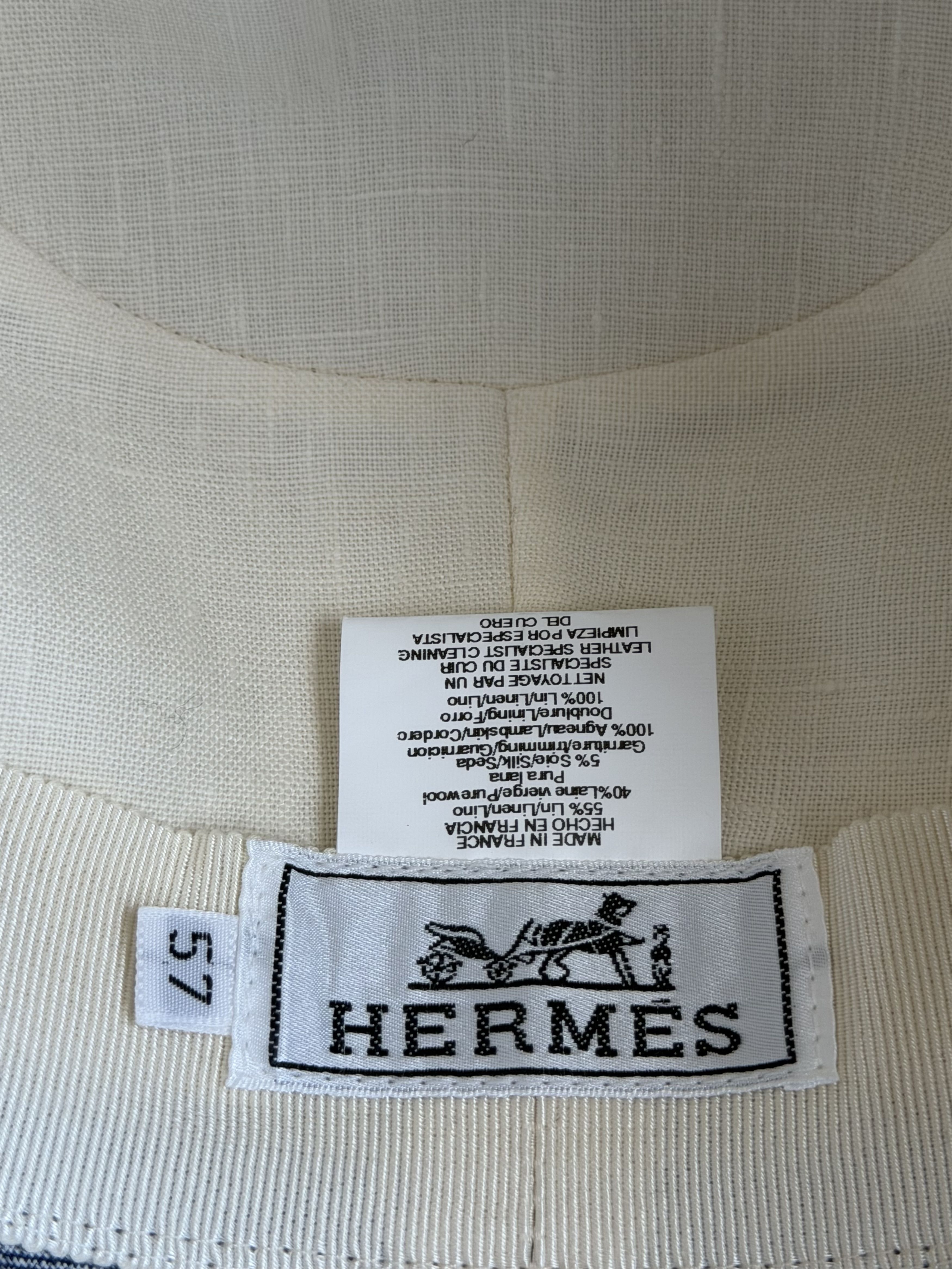 Hermes Hermes Grey & Beige Fedora Size ONE SIZE - 5 Thumbnail