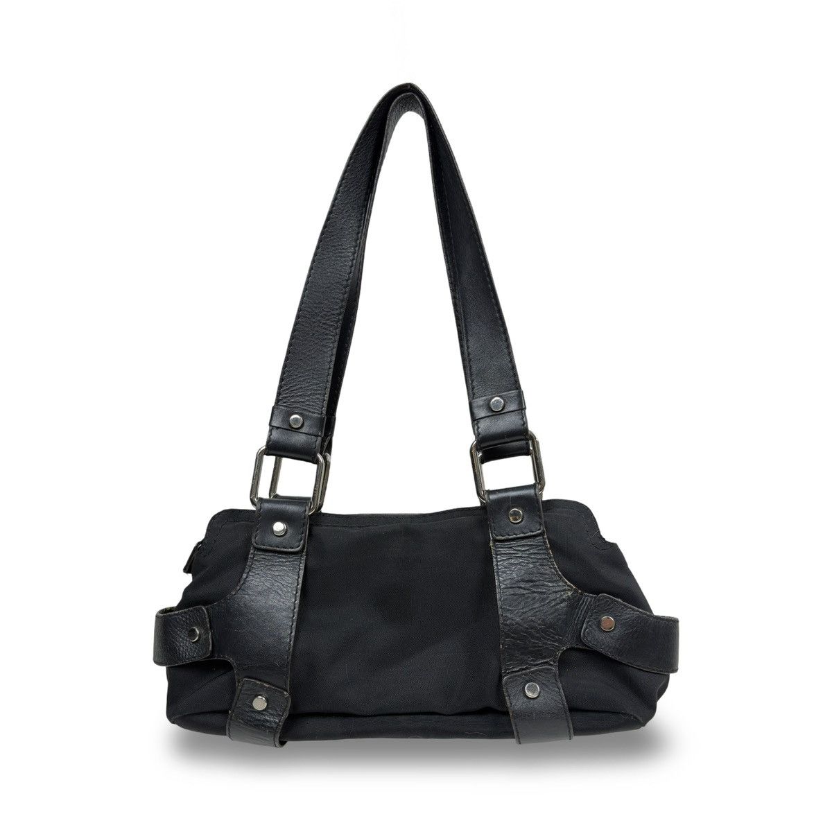 Versus Versace Versace Versus vintage nylon leather baguette bag Size ONE SIZE - 2 Thumbnail