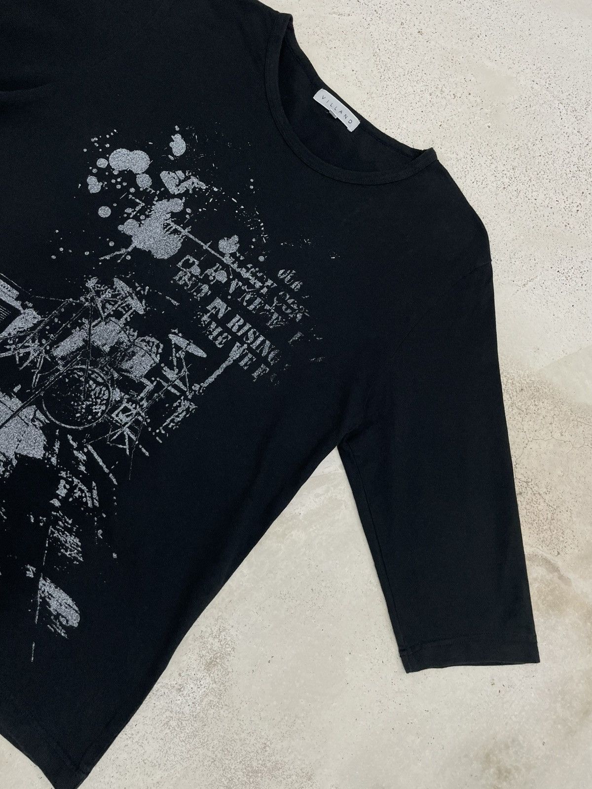 Japanese Brand Villand Band Graphic Y2K Vintage 3Q Sleeve Drum Music Size US L / EU 52-54 / 3 - 5 Thumbnail