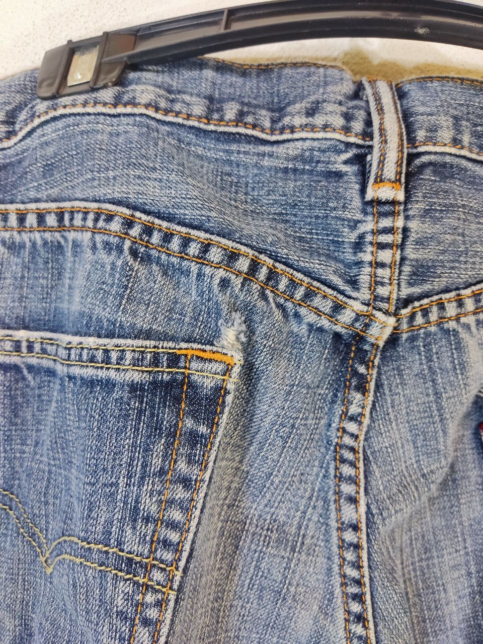 Levi's levis 559 relaxed straight distressed denim Size US 35 - 11 Thumbnail