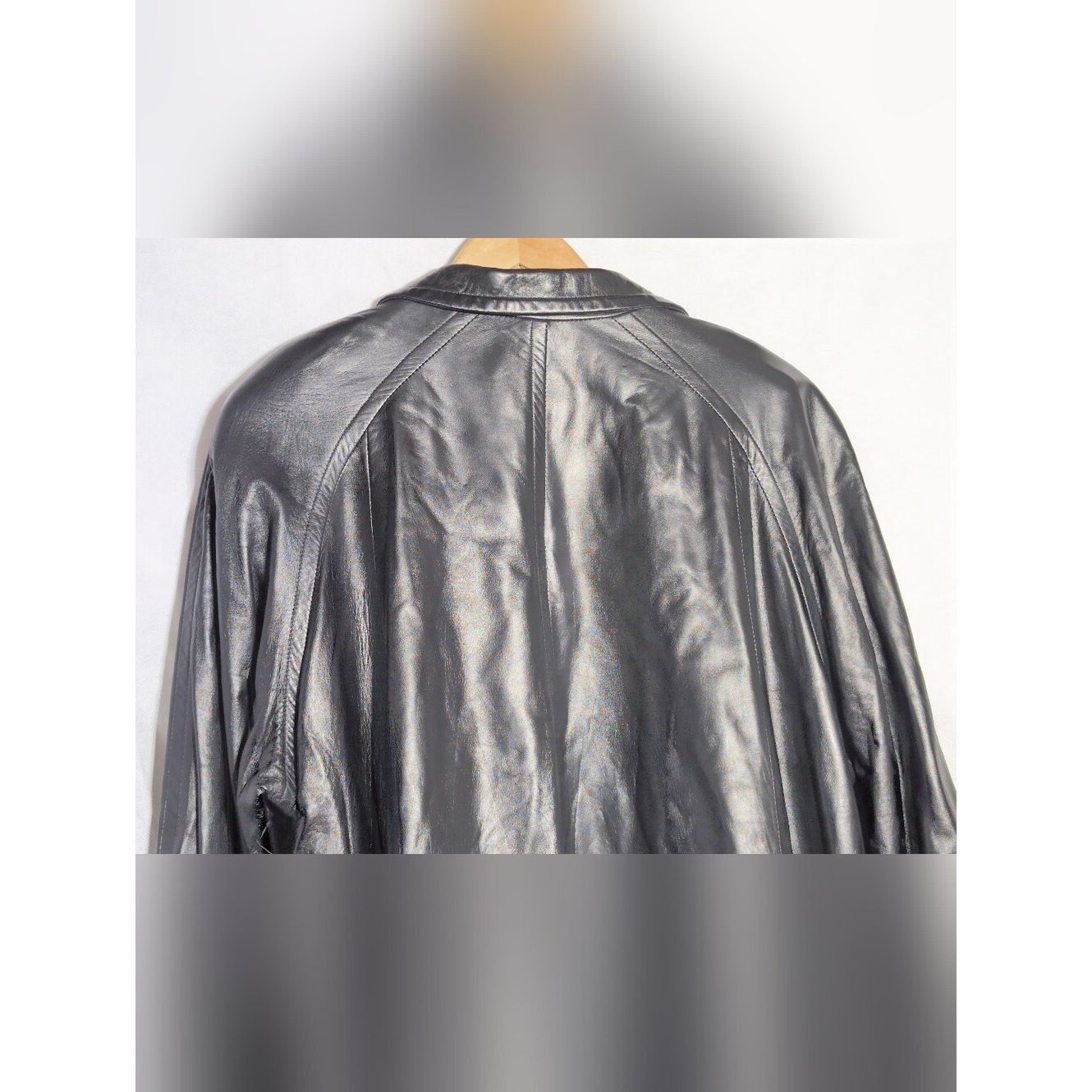 Other Beautiful Vintage L Vericci Black Liquid Lambskin Leather L Size L / US 10 / IT 46 - 5 Thumbnail