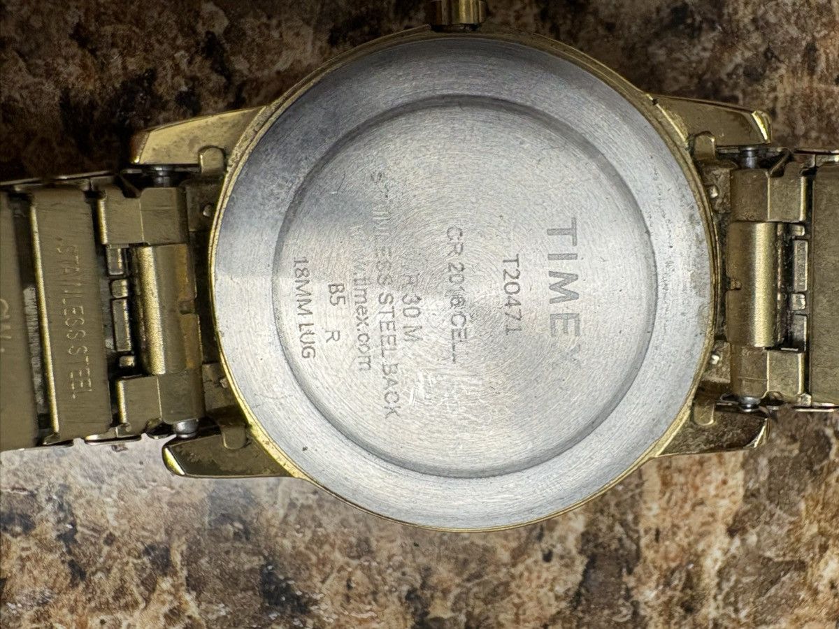 Timex Timex Easy Reader Mens Watch 35mm Gold Tone T2N092 Indiglo Size ONE SIZE - 4 Thumbnail