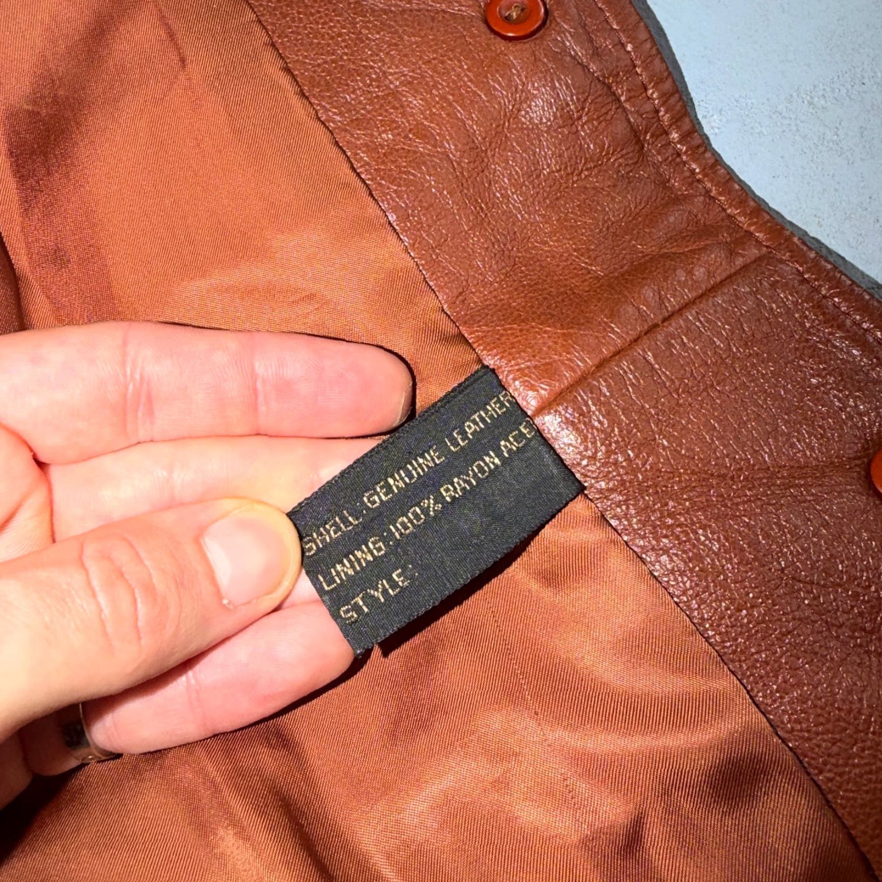 Vintage VTG Wilsons Women's Brown 100% Leather Jacket Trench Coat Car Belted 80s 90s Size XL / US 12-14 / IT 48-50 - 3 Thumbnail