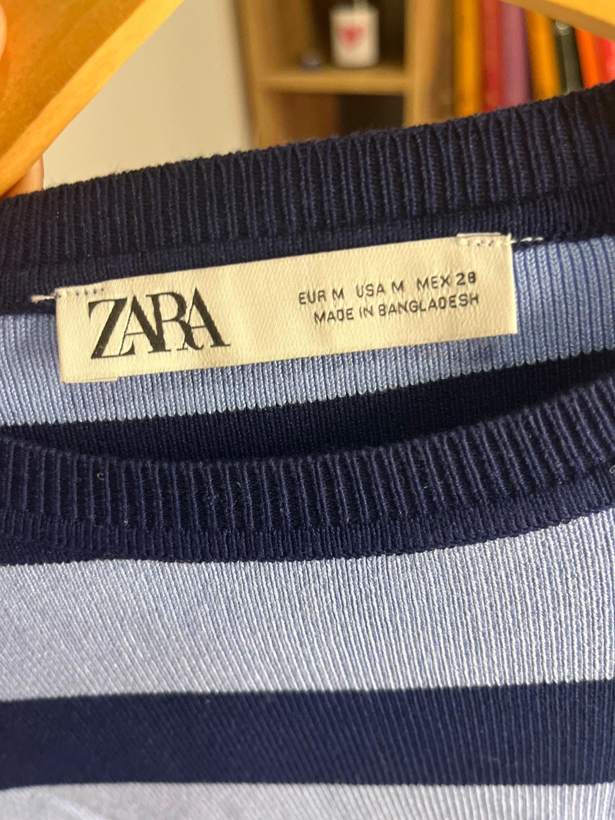 Zara Blue and light blue striped sweater Size S / US 4 / IT 40 - 2 Thumbnail