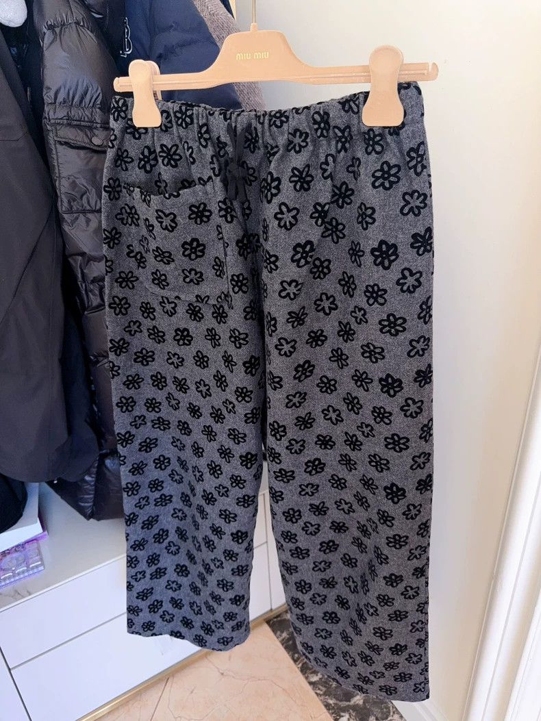 Comme des Garcons Comme Des Garcons 26Relief printed high waisted casual pan Size 26" / US 2 / IT 38 - 1 Thumbnail