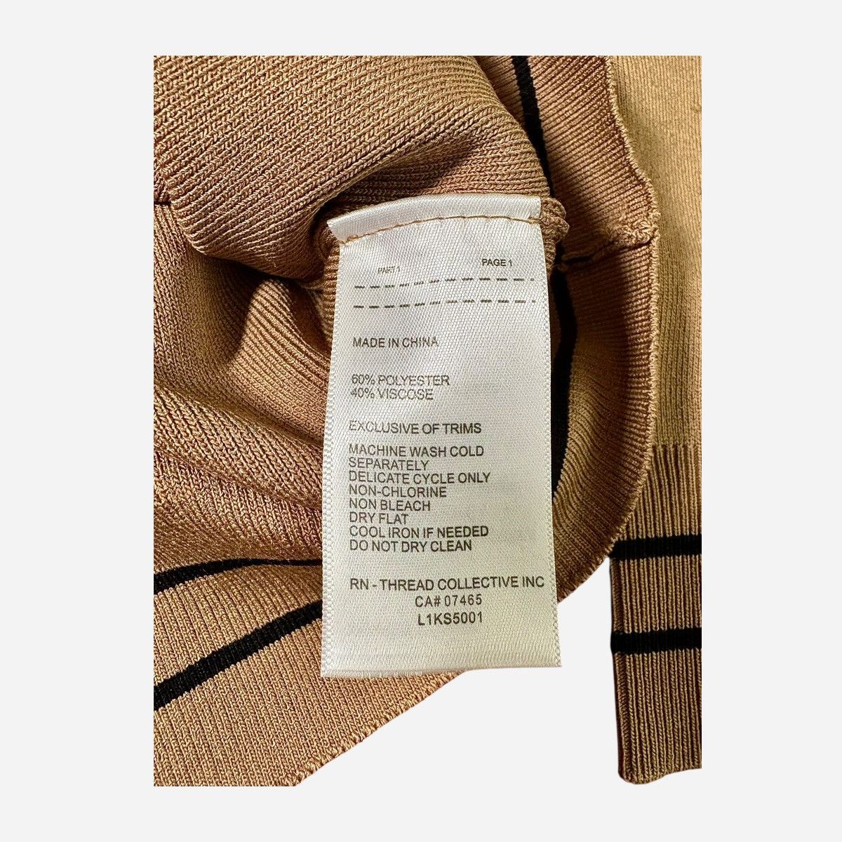 Laundry by Shelli Segal Laundry by Shelli Segal Camel Black Crew Neck Cardigan Sz M Size M / US 6-8 / IT 42-44 - 12 Thumbnail