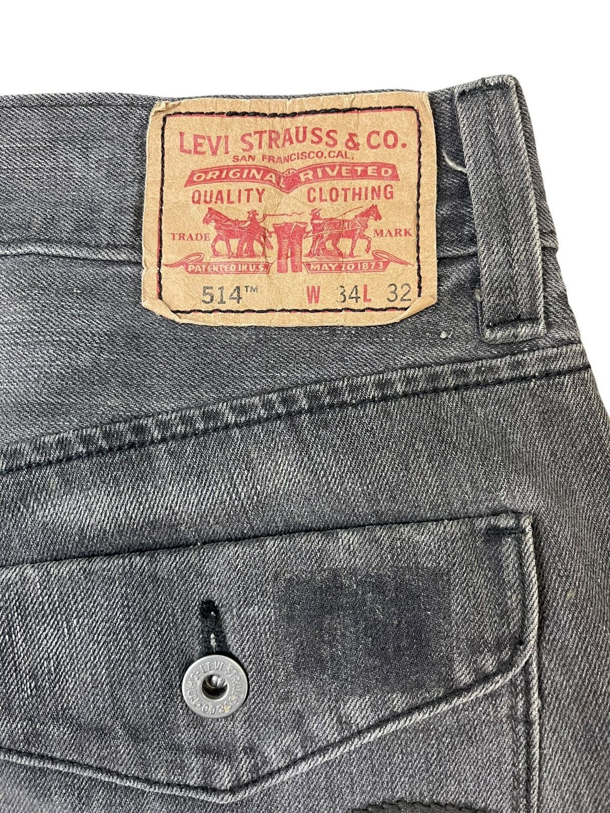 Levi's Vintage Levi’s 514 Slim Straight Jeans Streetwear Size US 34 / EU 50 - 4 Thumbnail
