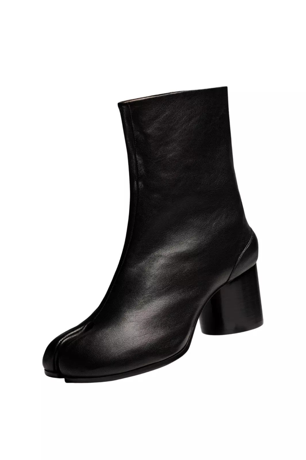MAISON MARGIELA Tabi Black Leather 60mm Ankle Boots New