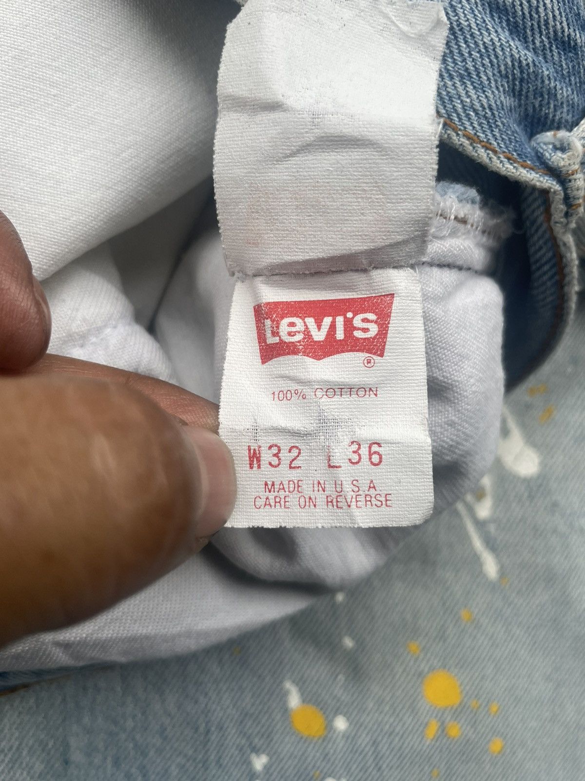 Levi's × Vintage Vintage 1991 Levis 501XX e Faded Distressed Size US 30 / EU 46 - 20 Thumbnail