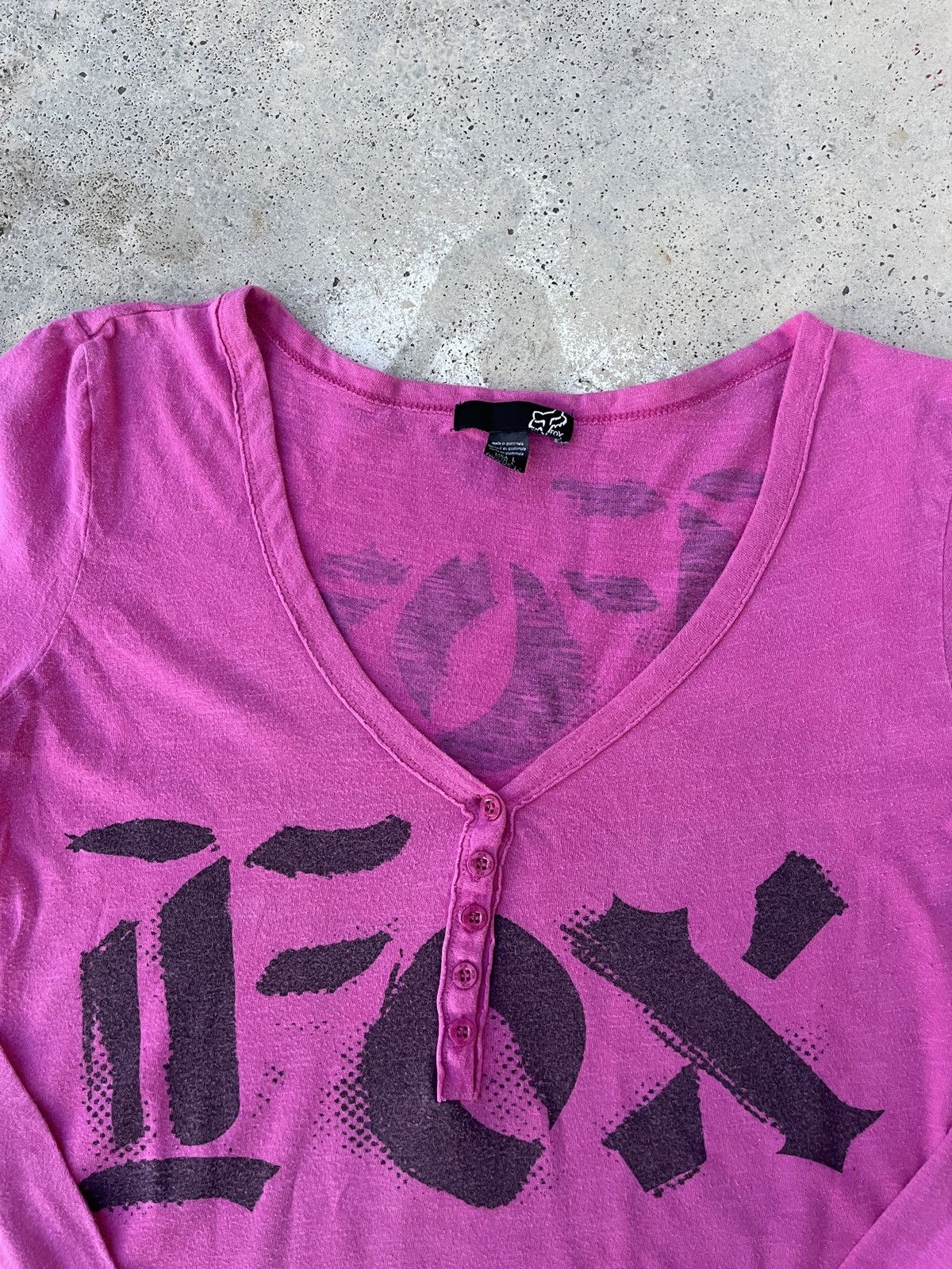 Affliction × Fox Racing × Le Grande Bleu (L.G.B.) Vintage Fox Riders Co Punk Gothic Long Sleeve T-Shirt Size US S / EU 44-46 / 1 - 8 Thumbnail