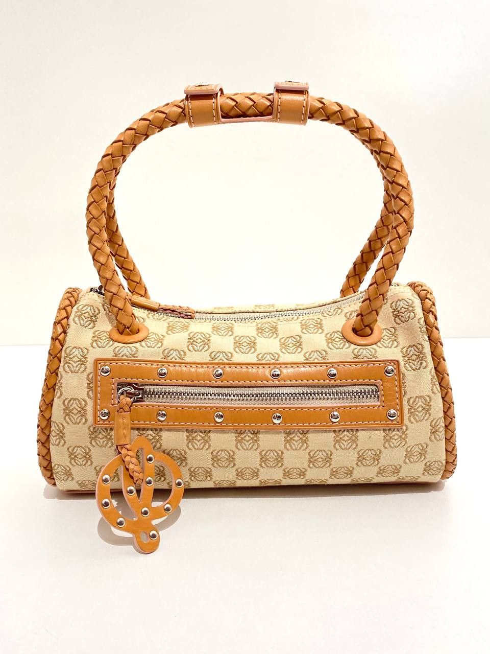 LOEWE Anagram Logo Monogram Baguette Shoulder Hand Bag
