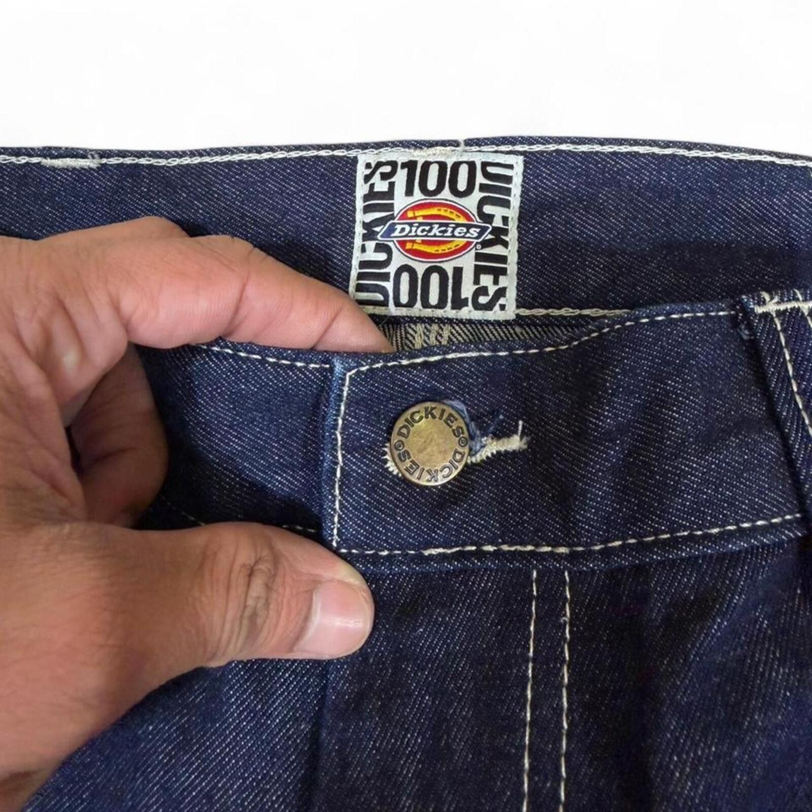 Carhartt DICKIES 100 YEAR DENIM DOUBLE KNEE JEANS Size US 31 - 7 Thumbnail