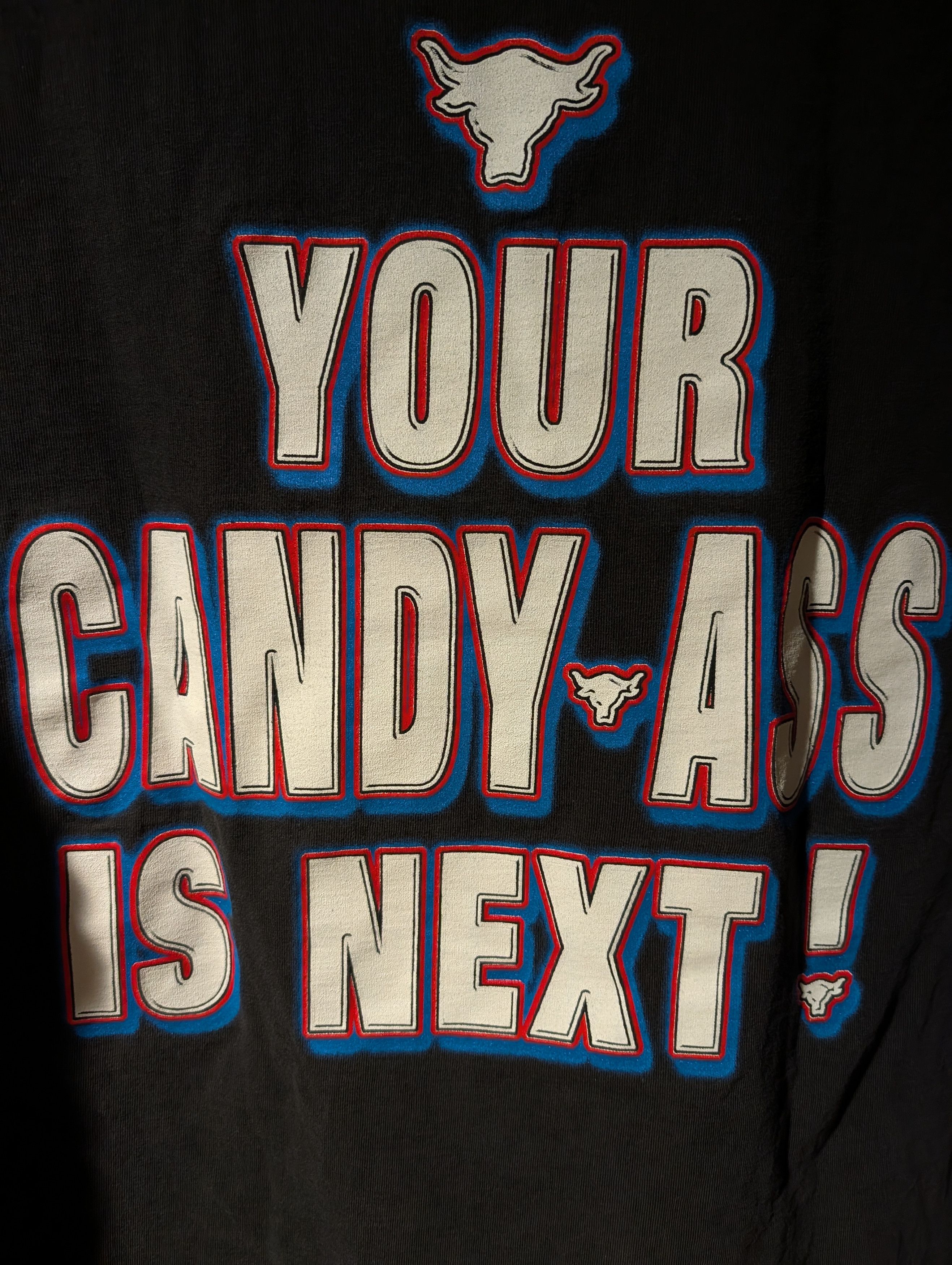 WWE Vintage 2002 The Rock WWE T-Shirt Your Candy Ass Is Next Size US XL / EU 56 / 4 - 8 Thumbnail