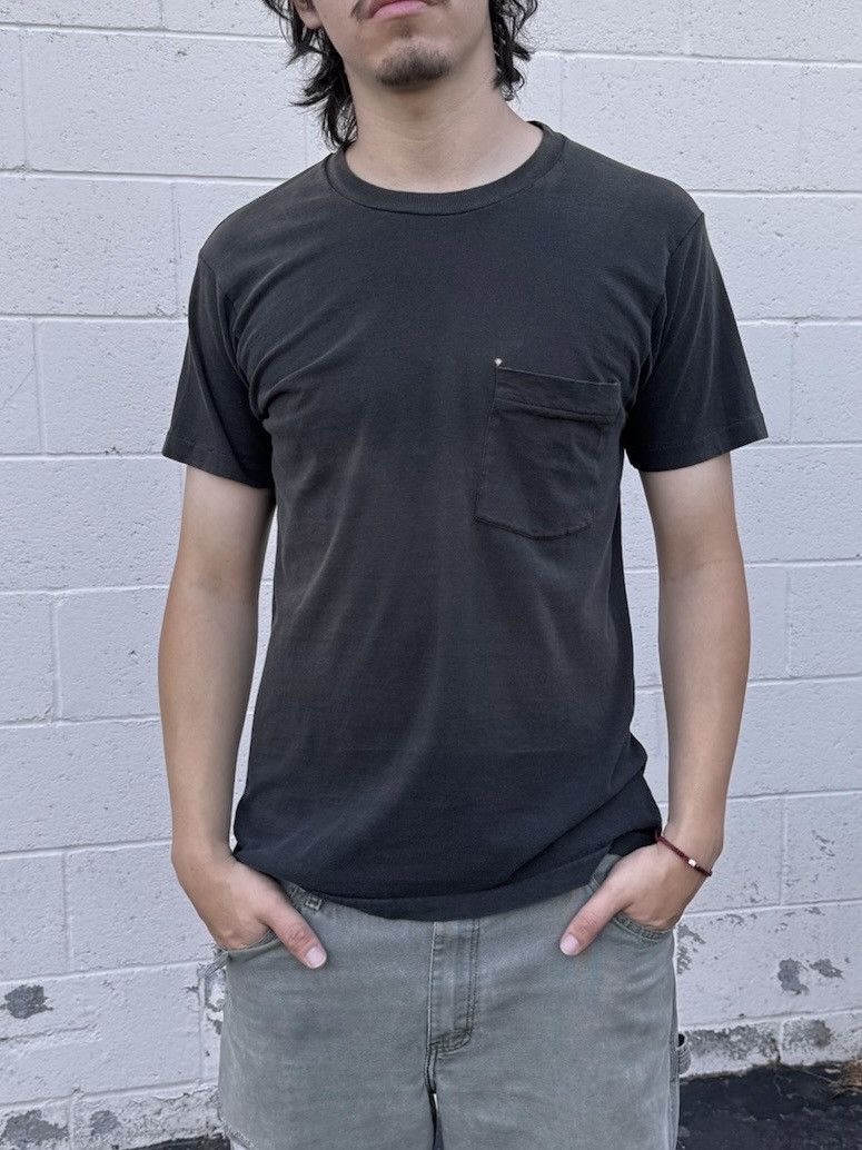 Other VTG 80’s FOTL Faded Selvedge Blank Black Pocket Shirt Size US M / EU 48-50 / 2 - 1 Thumbnail