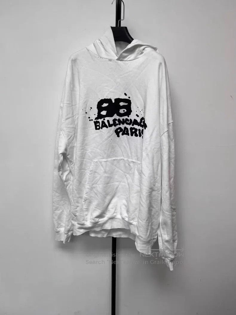 Balenciaga Alphabet Logo Printed Hooded Long Sleeve Sweats