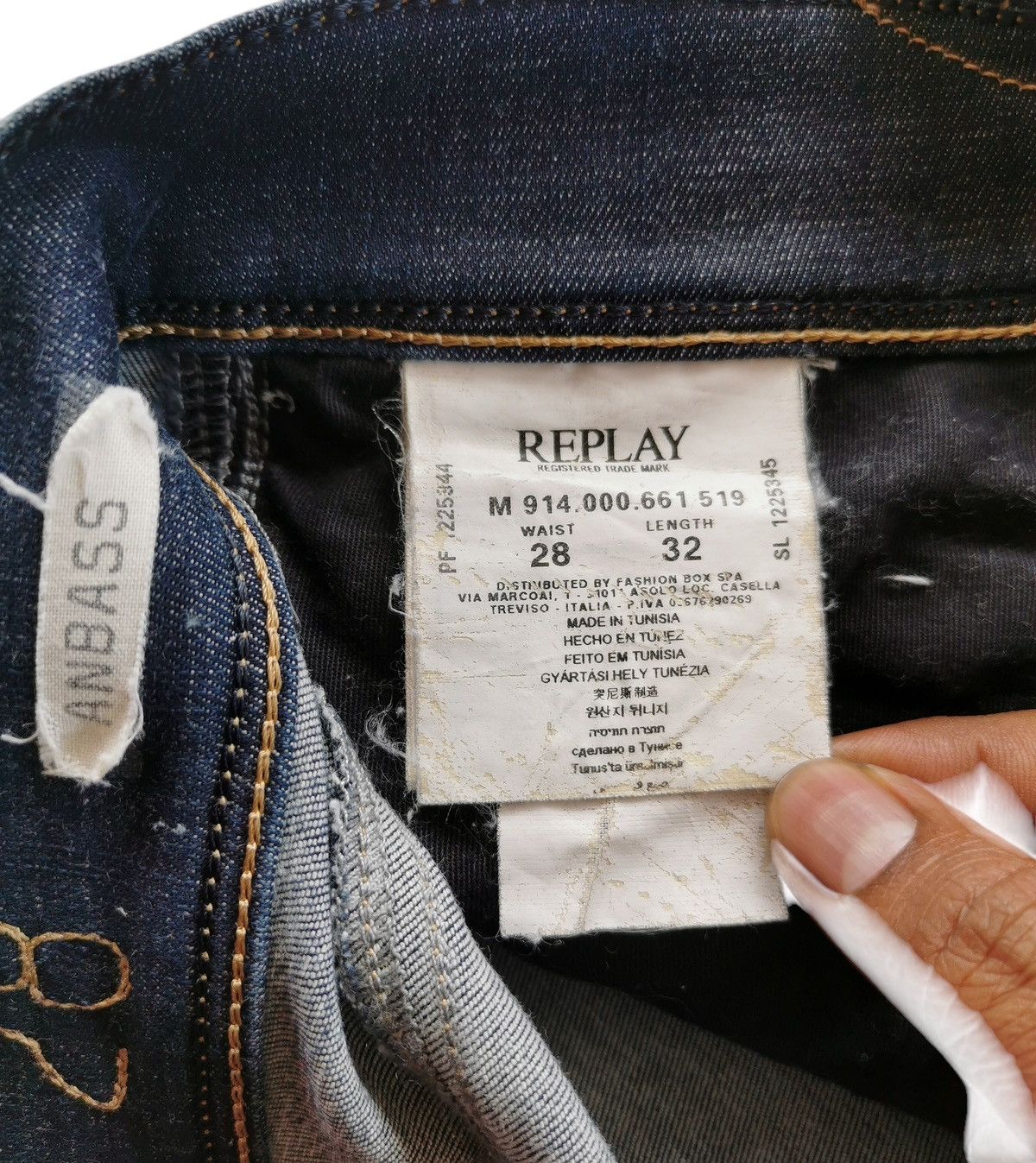 Replay Replay Anbass Slim Skinny Jeans - Italian Denim Size US 28 / EU 44 - 14 Thumbnail