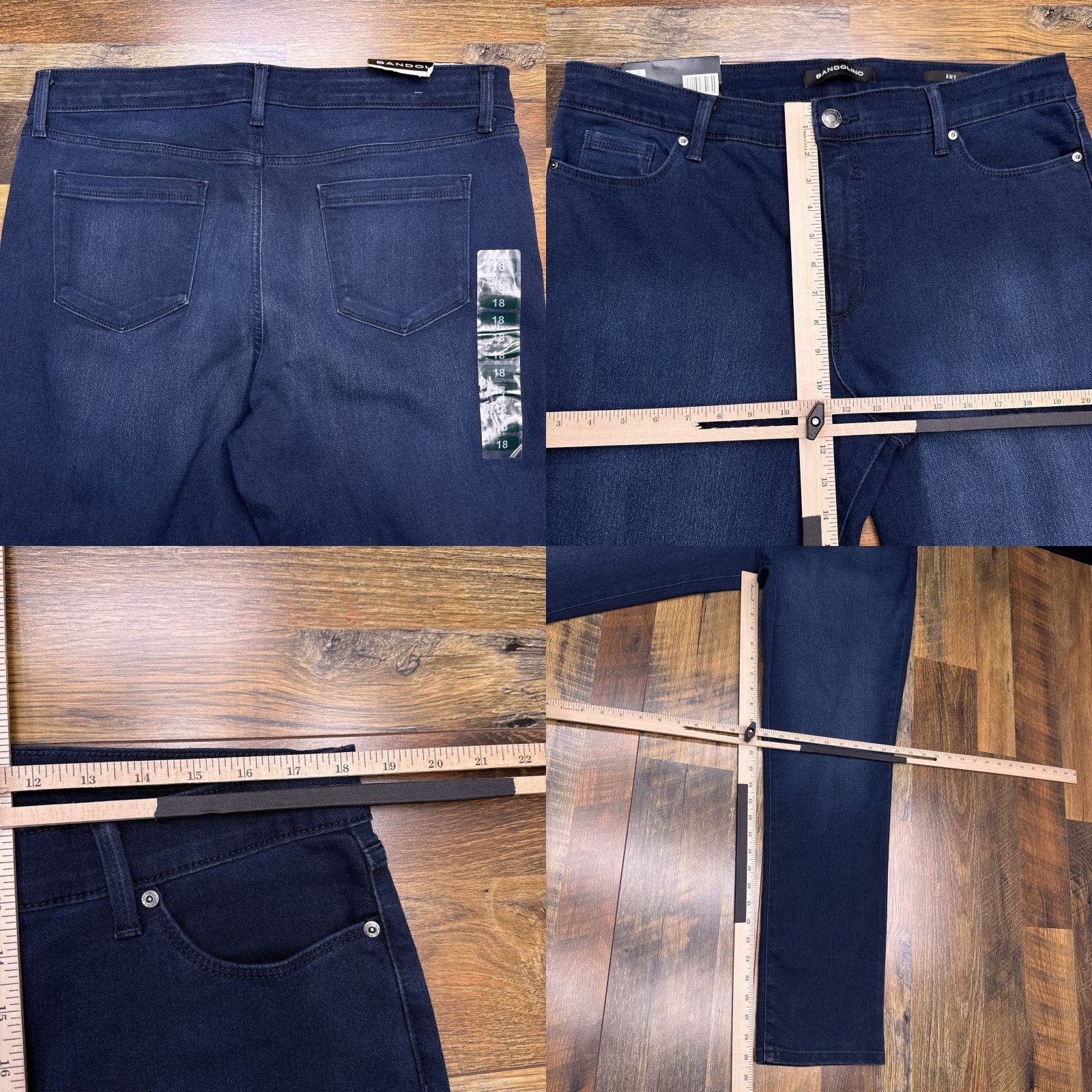 Vintage Bandolino Amy Jeans Women 18 High Rise Stretch Denim 5-Pocket Logo Regular Straight Blue Jeans Women Bandolino Amy 18 High Rise Stretch New Size 40" / US 18 - 8 Thumbnail