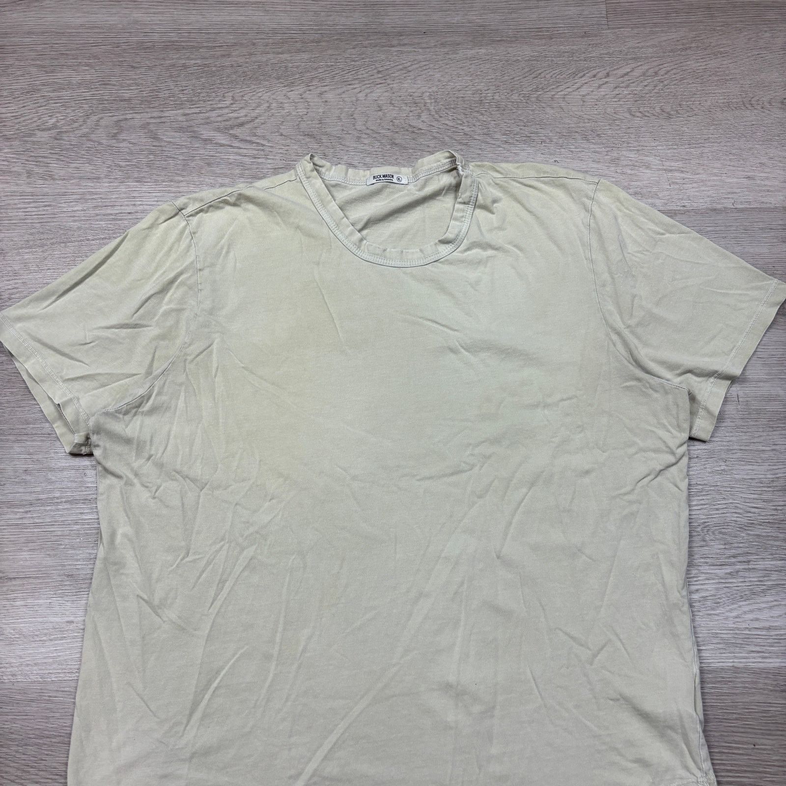 Buck Mason Buck Mason Curved Hem Slub Cotton Short Sleeve T Shirt XL Size US XL / EU 56 / 4 - 2 Thumbnail