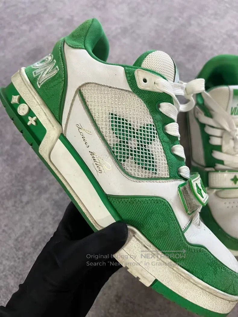 Louis Vuitton Louis Vuitton Green Velcro shoes Size US 8 / EU 41 - 3 Thumbnail