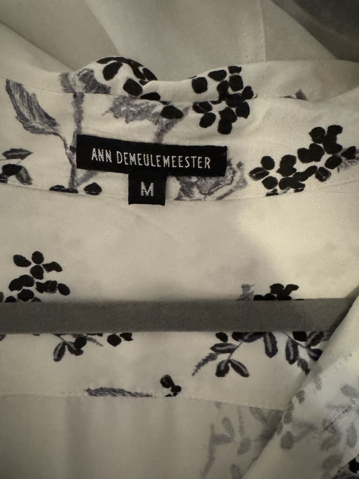 Ann Demeulemeester Ss18 rare Oversized silk blossom print shirt Size US M / EU 48-50 / 2 - 4 Thumbnail