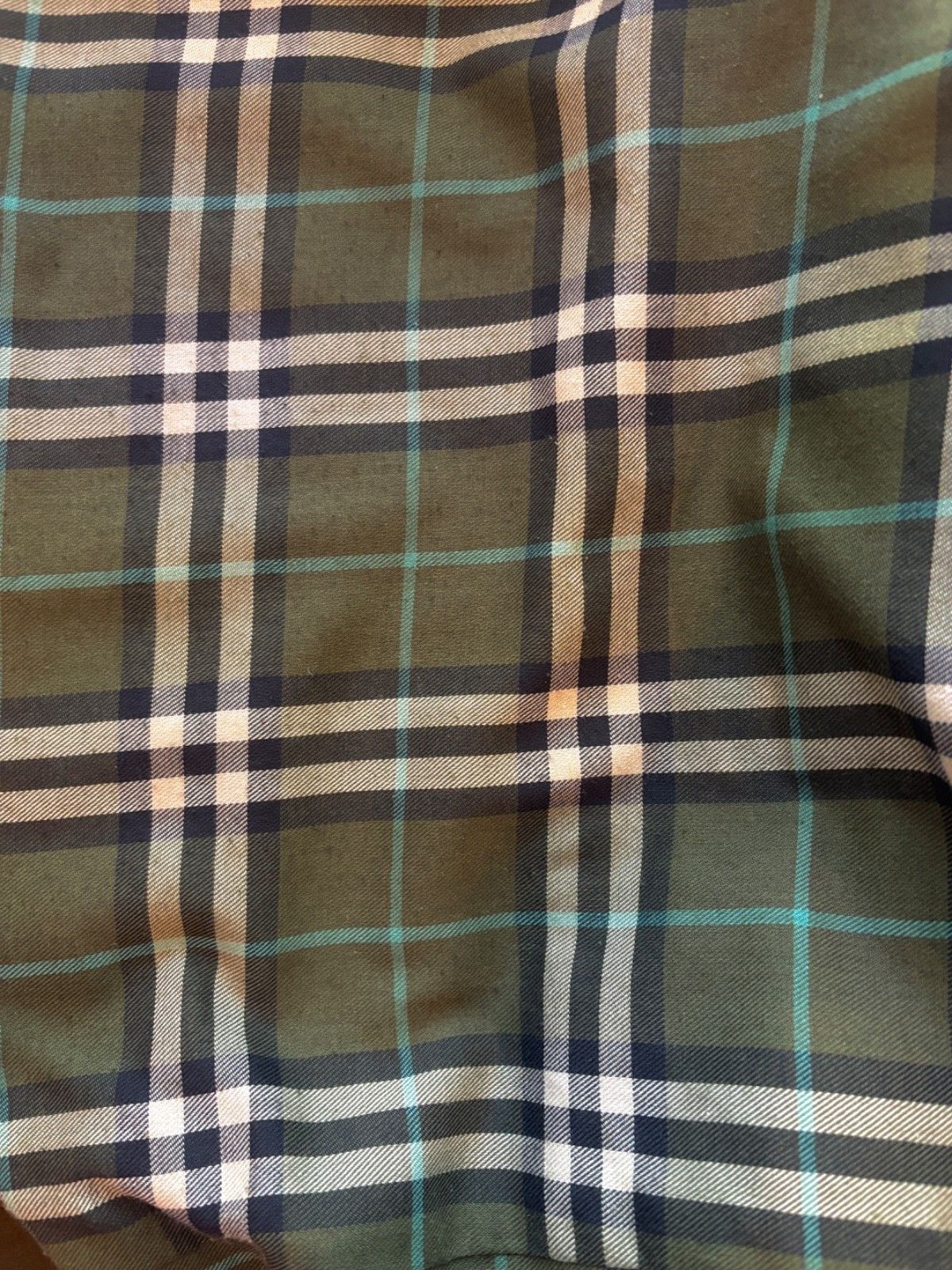 Burberry Rare M46 90s Burberry Trench Coat w/ Green House Check Size US XL / EU 56 / 4 - 5 Thumbnail
