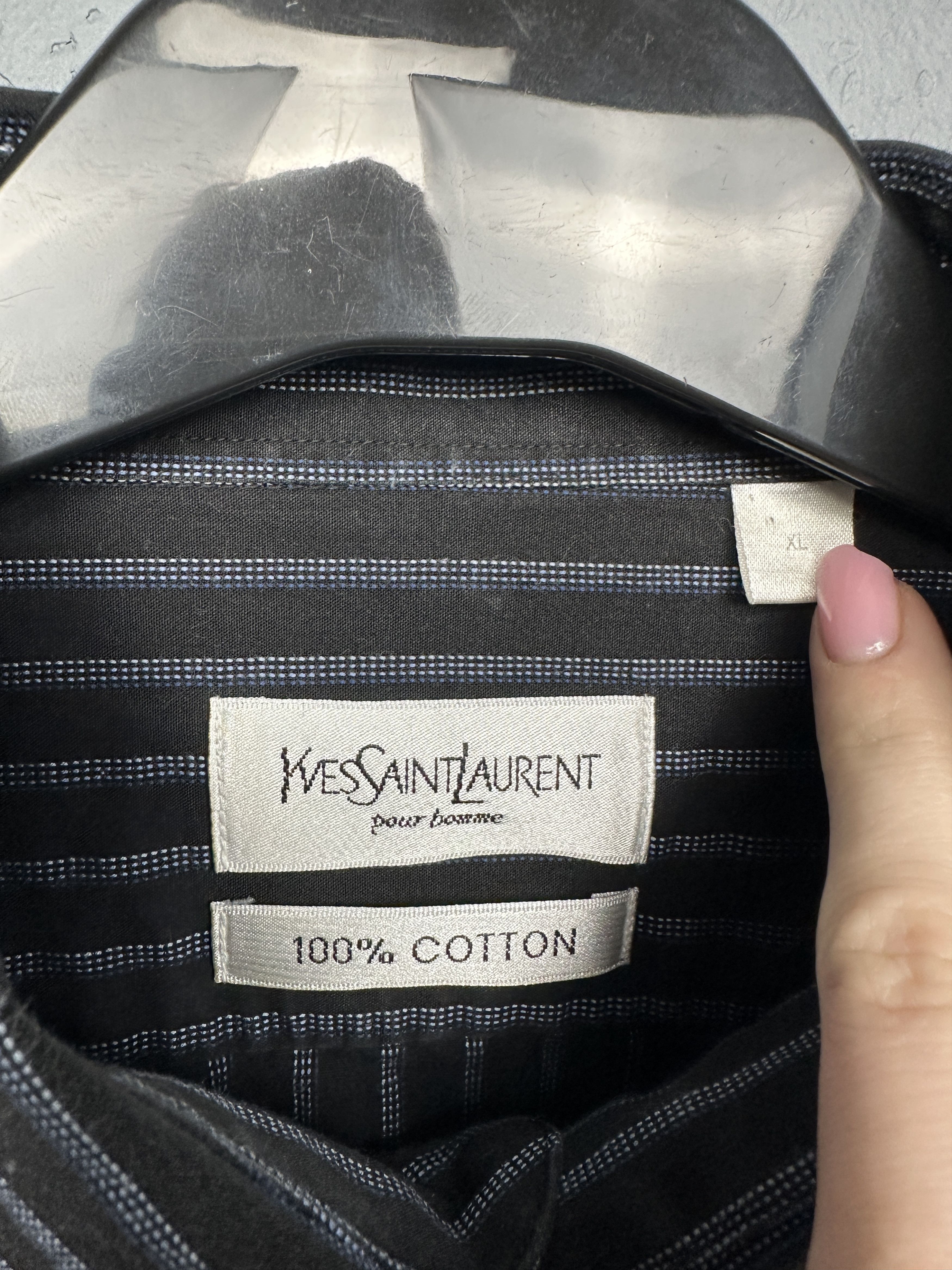 Yves Saint Laurent Yves Saint Laurent YSL Mens Long Sleeve Shirt Size US XL / EU 56 / 4 - 3 Thumbnail