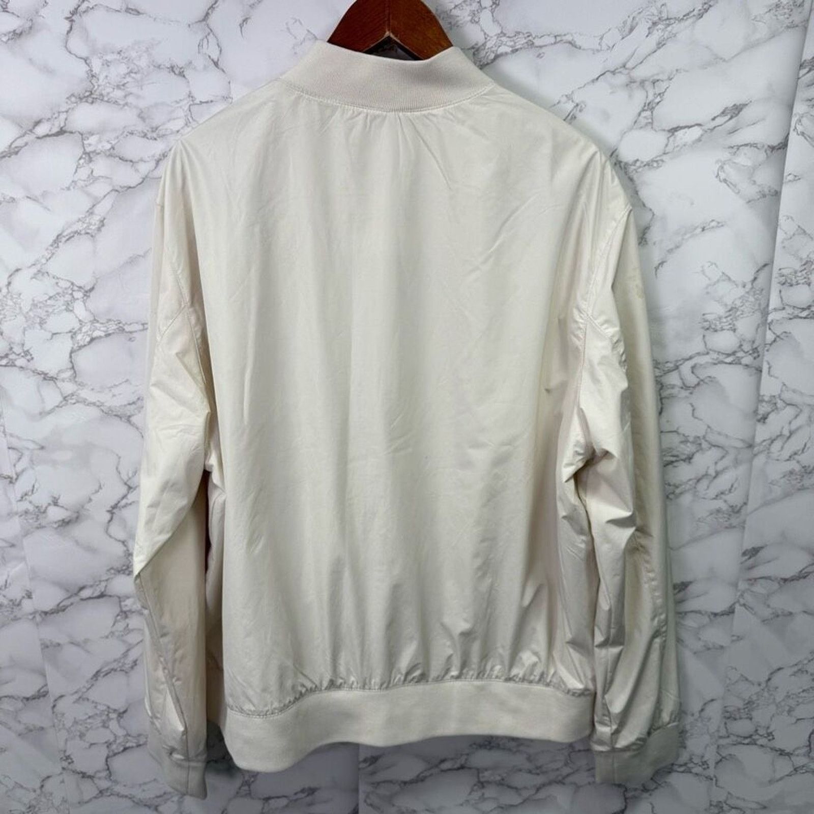 H&M H&M Men’s Bomber Jacket sz XXL Cream Full Zip NEW # G442 Size US XXL / EU 58 / 5 - 7 Thumbnail