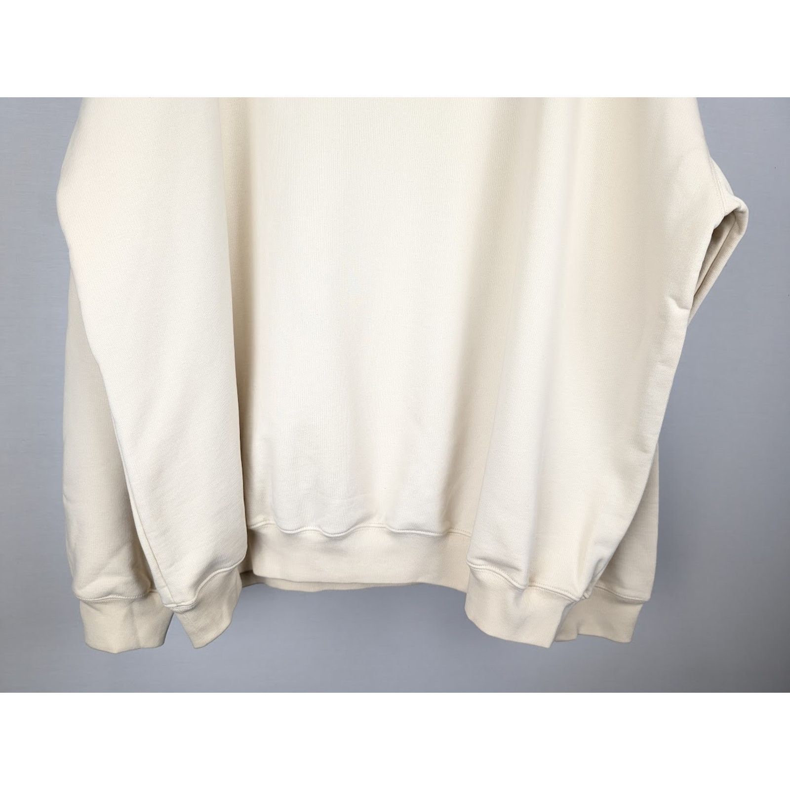 Balenciaga o1rshd1 Hoodie Embroider Pol Bouclette in Cream/Black/Blue Size US M / EU 48-50 / 2 - 13 Thumbnail