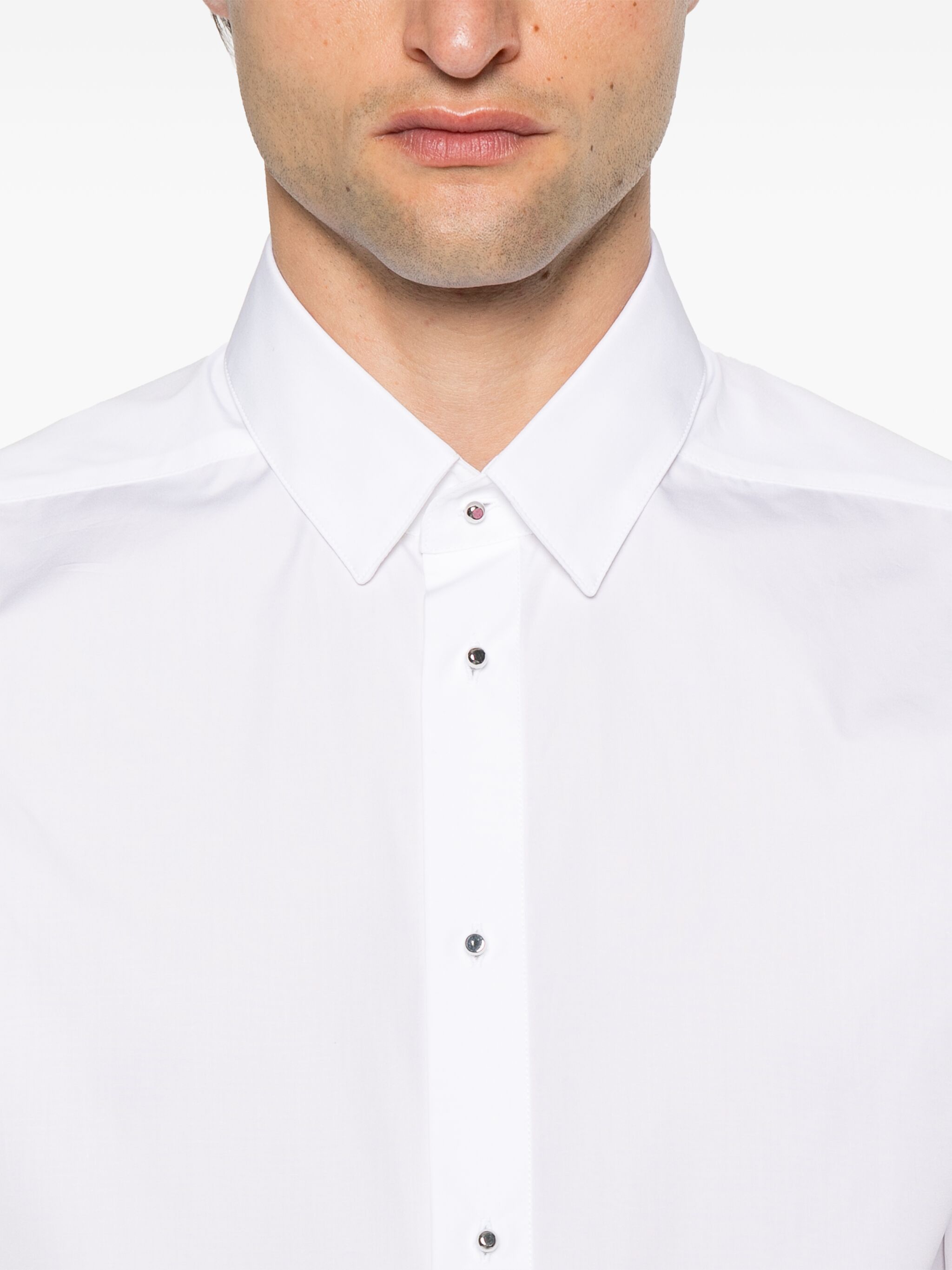 Mugler o1s22i1n1124 Poplin Shirt in White Size US S / EU 44-46 / 1 - 5 Thumbnail