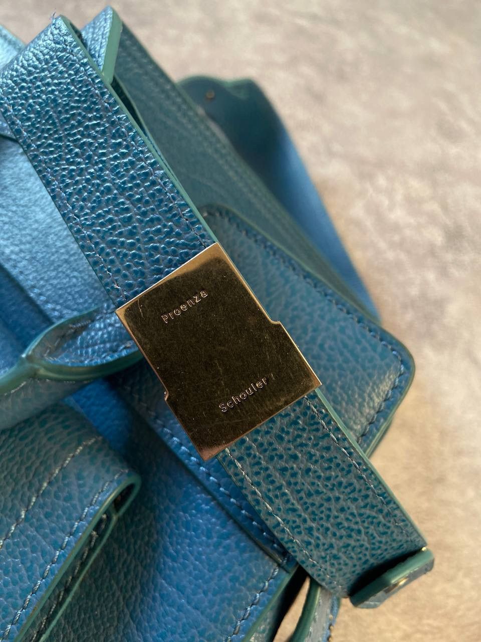 Proenza Schouler PROENZA SCHOULER BLUE LEATHER Y2k SATCHEL SMALL BAG Size ONE SIZE - 5 Thumbnail