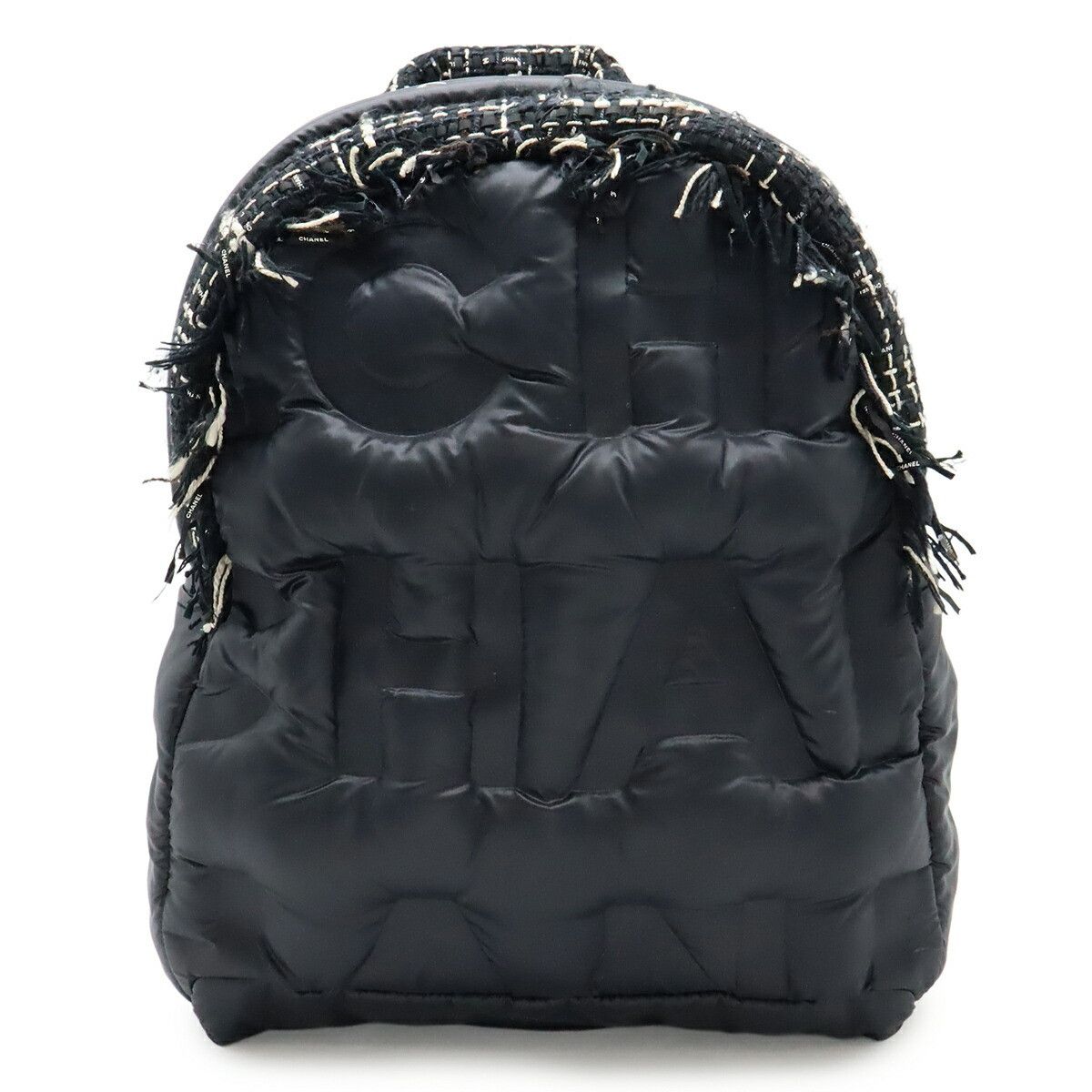Chanel Chanel Chanel Coco Neige Nylon Tweed Backpack Textile Backpack A91933 DUTY FREE for USA Size ONE SIZE - 1 Thumbnail