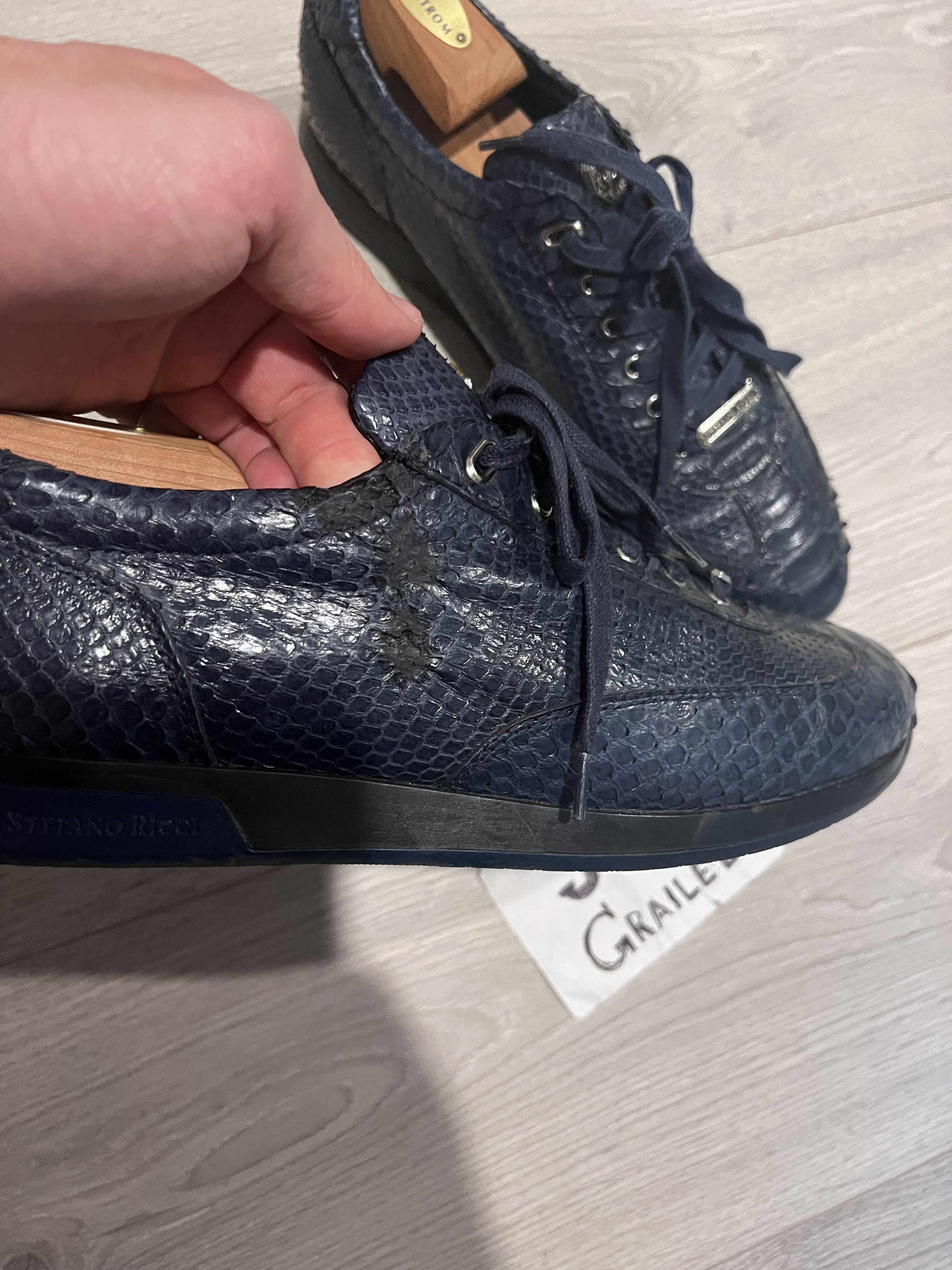 Stefano Ricci Stefano Ricci Ostrich sneakers! Rare! Size US 9 / EU 42 - 5 Thumbnail