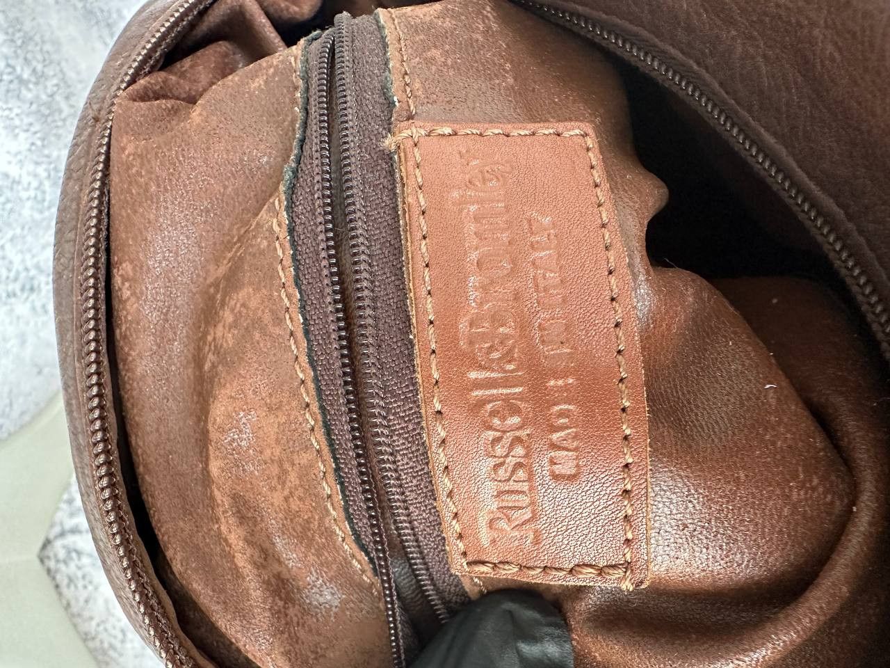 Leather × Russell & Bromley × Vintage Russell & Bromley Vintage Leather Sling Bag Croc Embossed Size ONE SIZE - 15 Thumbnail
