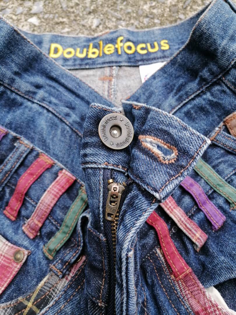 Designer × Japanese Brand Double Focus Slim Cut Double Waist Denim Jeans Size US 28 / EU 44 - 3 Thumbnail