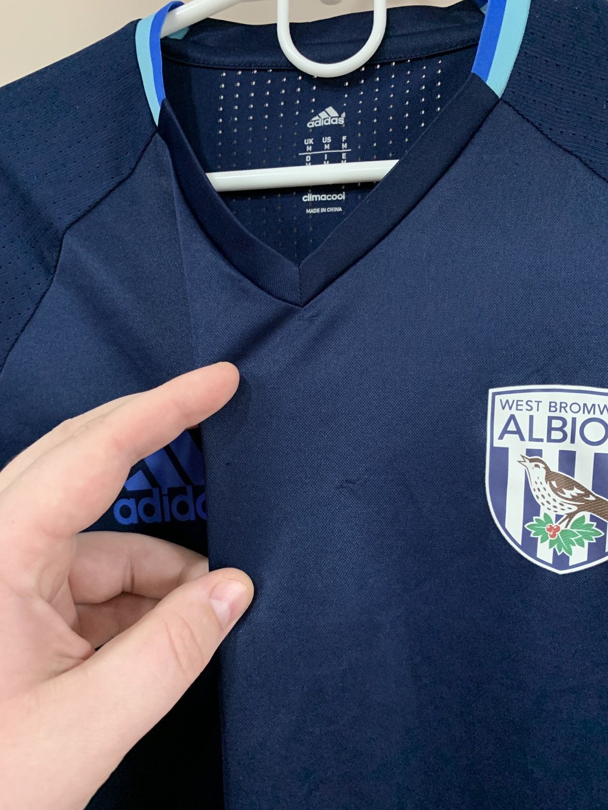 Adidas West Bromwich Albion 2015 Football Shirt Adidas Soccer M Size US M / EU 48-50 / 2 - 5 Thumbnail