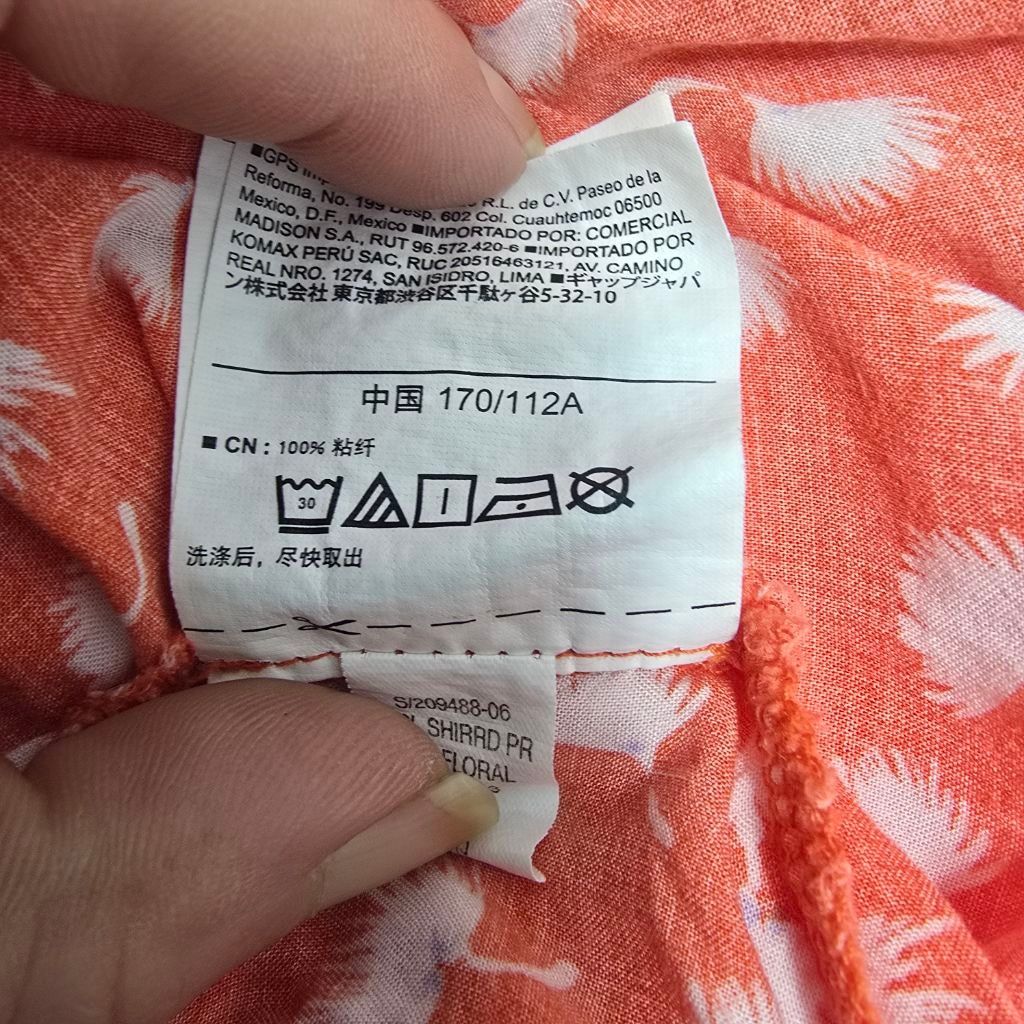 Old Navy Women's Old Navy Orange & White Floral Tank Top XL Size XL / US 12-14 / IT 48-50 - 8 Thumbnail