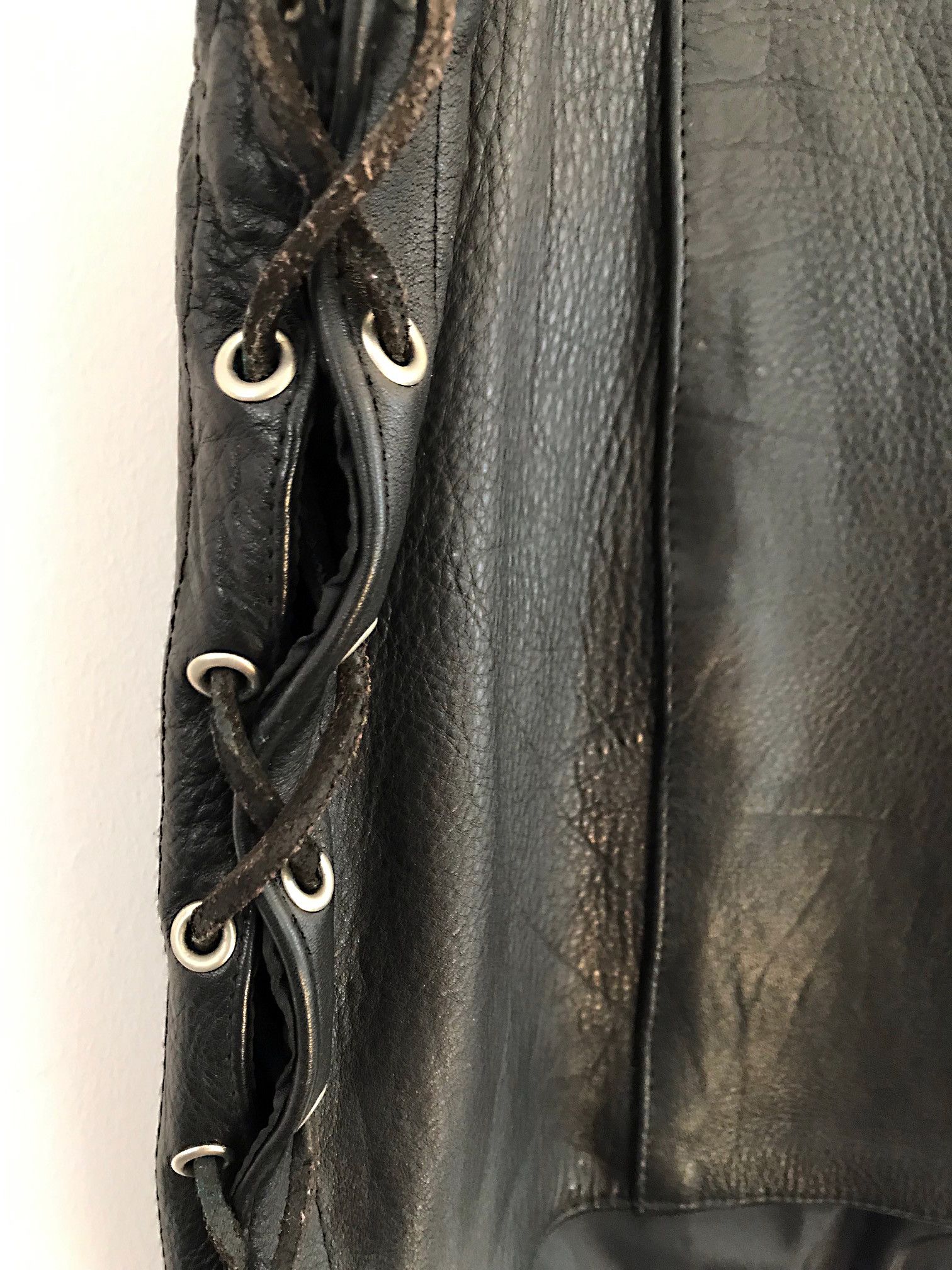 Other Motorcycle Biker Leather Buffalo Vest Sleeveless Size US XXL / EU 58 / 5 - 2 Thumbnail
