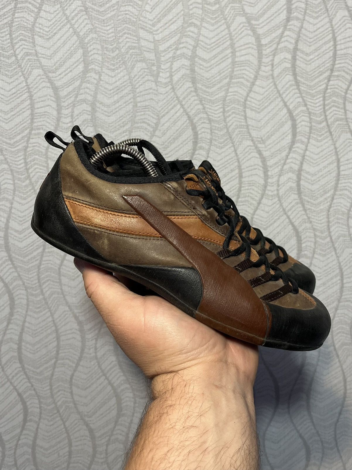 Puma Puma Climb Low Speed Cat Vintage Brown Leather Shoes US6 Size US 6 / EU 39 - 4 Thumbnail