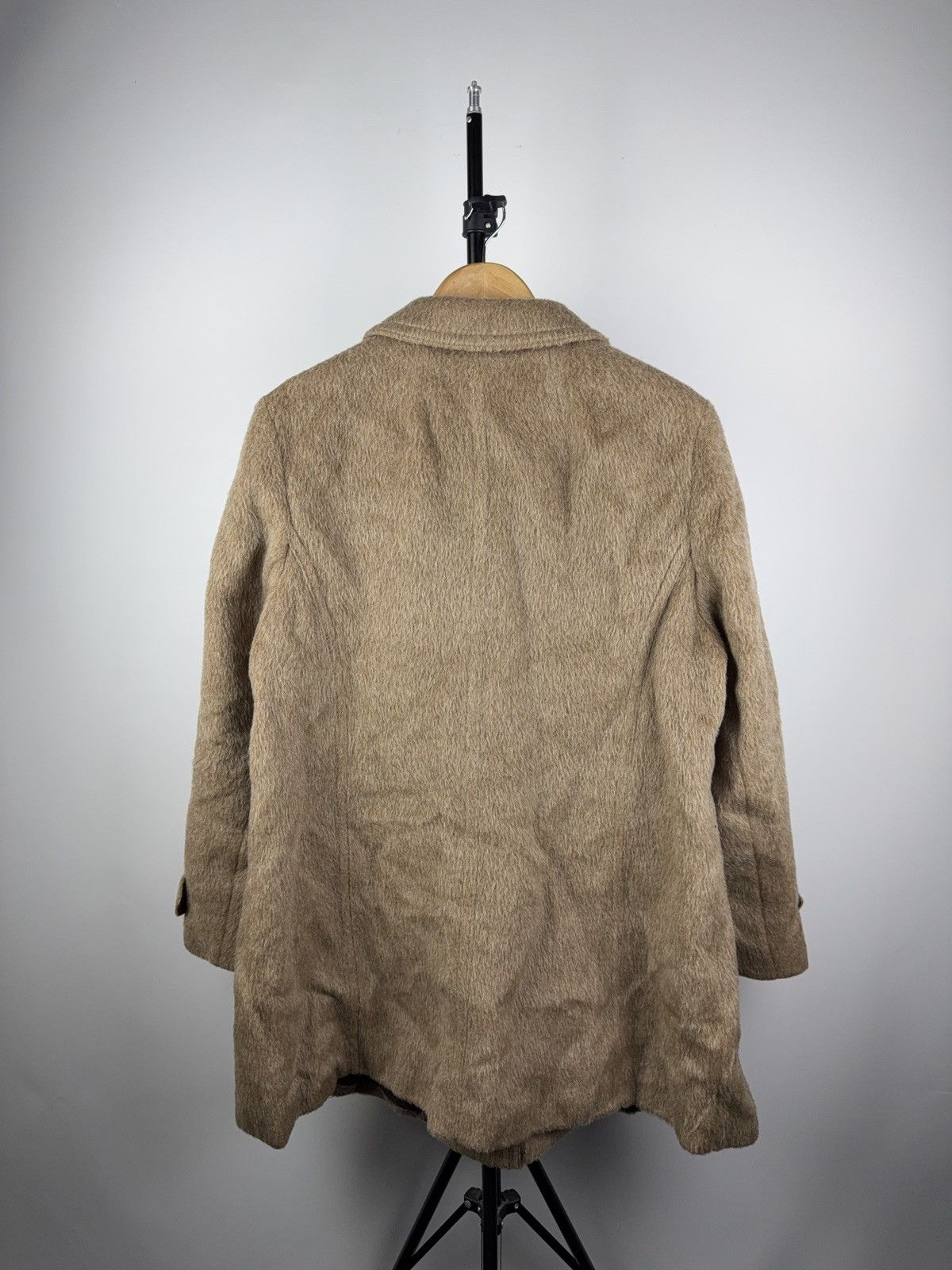 Hysteric Glamour × Vintage Vintage 90s Archive 100% Lama Wool Coat Y2K Size L / US 10 / IT 46 - 4 Thumbnail