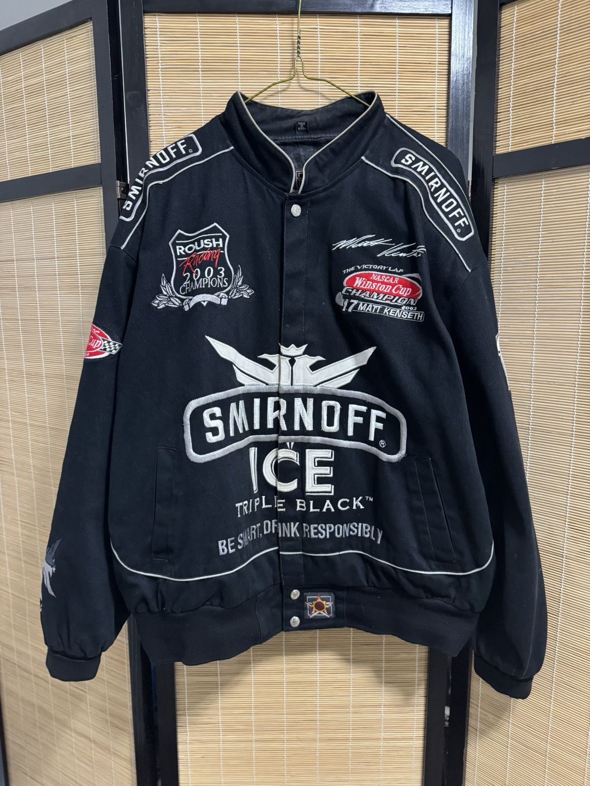 NASCAR × Vintage Vintage 2000s Matt Kenseth Winston Cup NASCAR Jacket Size US XL / EU 56 / 4 - 1 Thumbnail