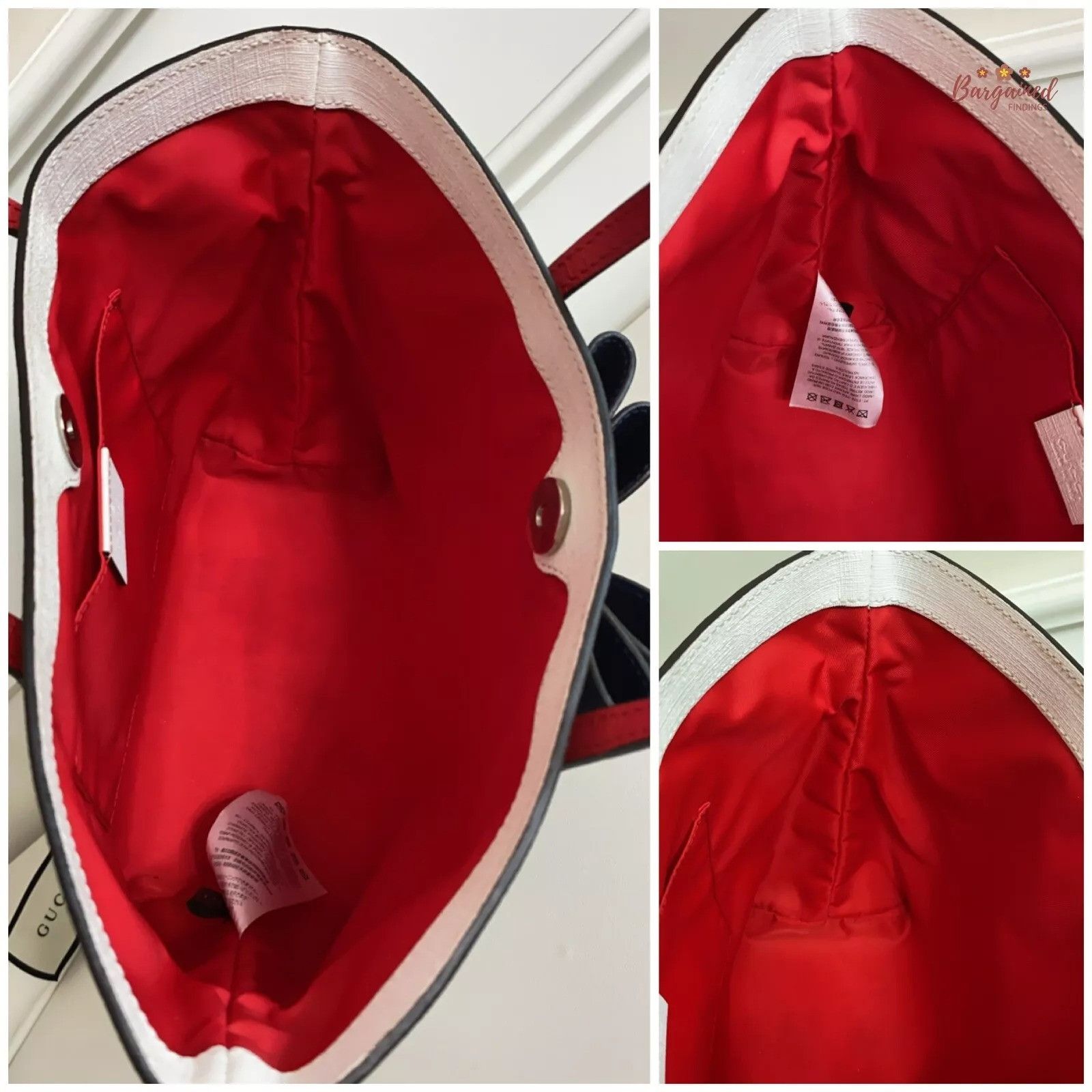Gucci GUCCI Brown GG Supreme Monogram Leather Bow Children's Tote Size ONE SIZE - 3 Thumbnail