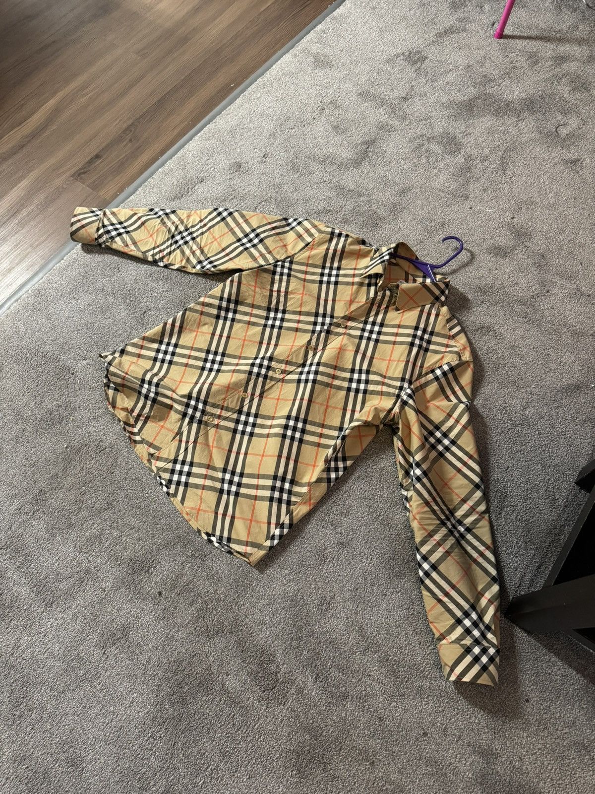 Burberry Relaxed Fit Check Cotton Flannel Shirt Button-Down Shirt Size US L / EU 52-54 / 3 - 1 Thumbnail