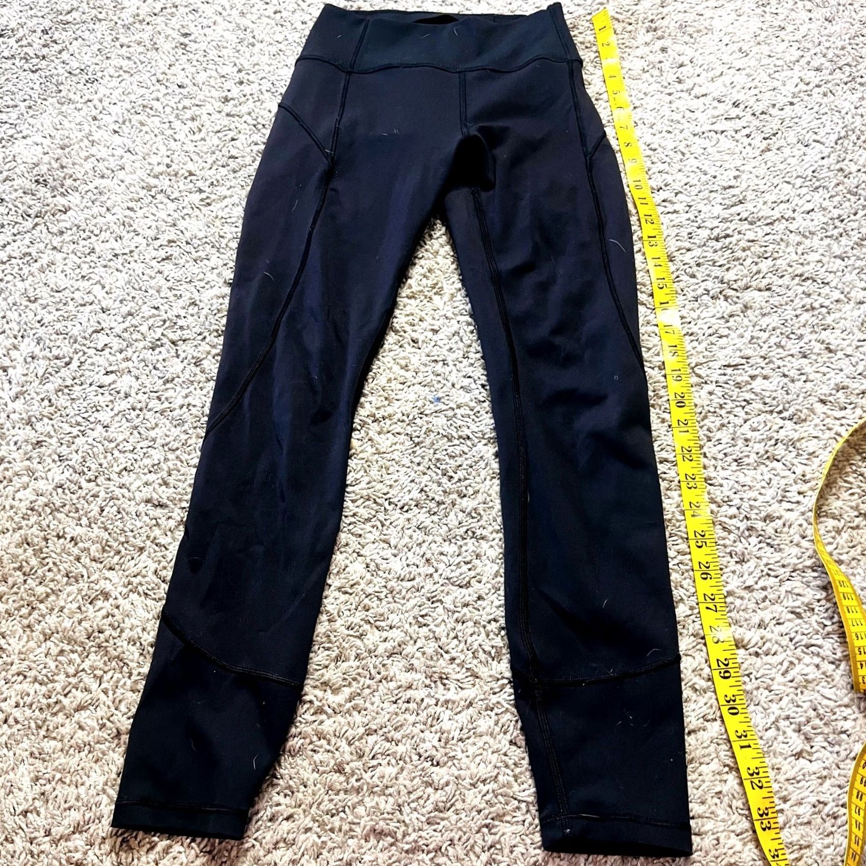 Lululemon VINTAGE Lululemon In Movement Pull On Tight Leggings Training Yoga Black Women 4 Size 27" / US 4 / IT 40 - 2 Thumbnail