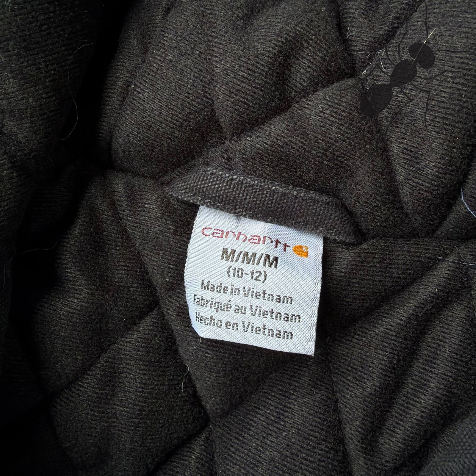 Carhartt × Vintage Carhartt YOUTH black hooded work wear jacket` Size US XS / EU 42 / 0 - 5 Thumbnail