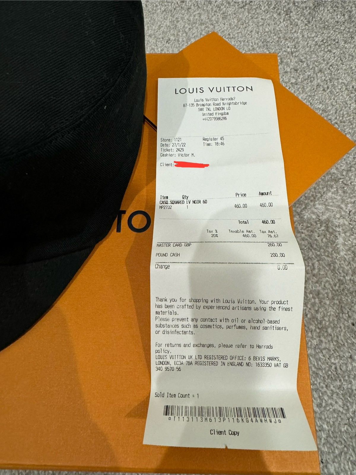 Louis Vuitton Louis Vuitton x Nigo LV Square Cap Size ONE SIZE - 5 Thumbnail