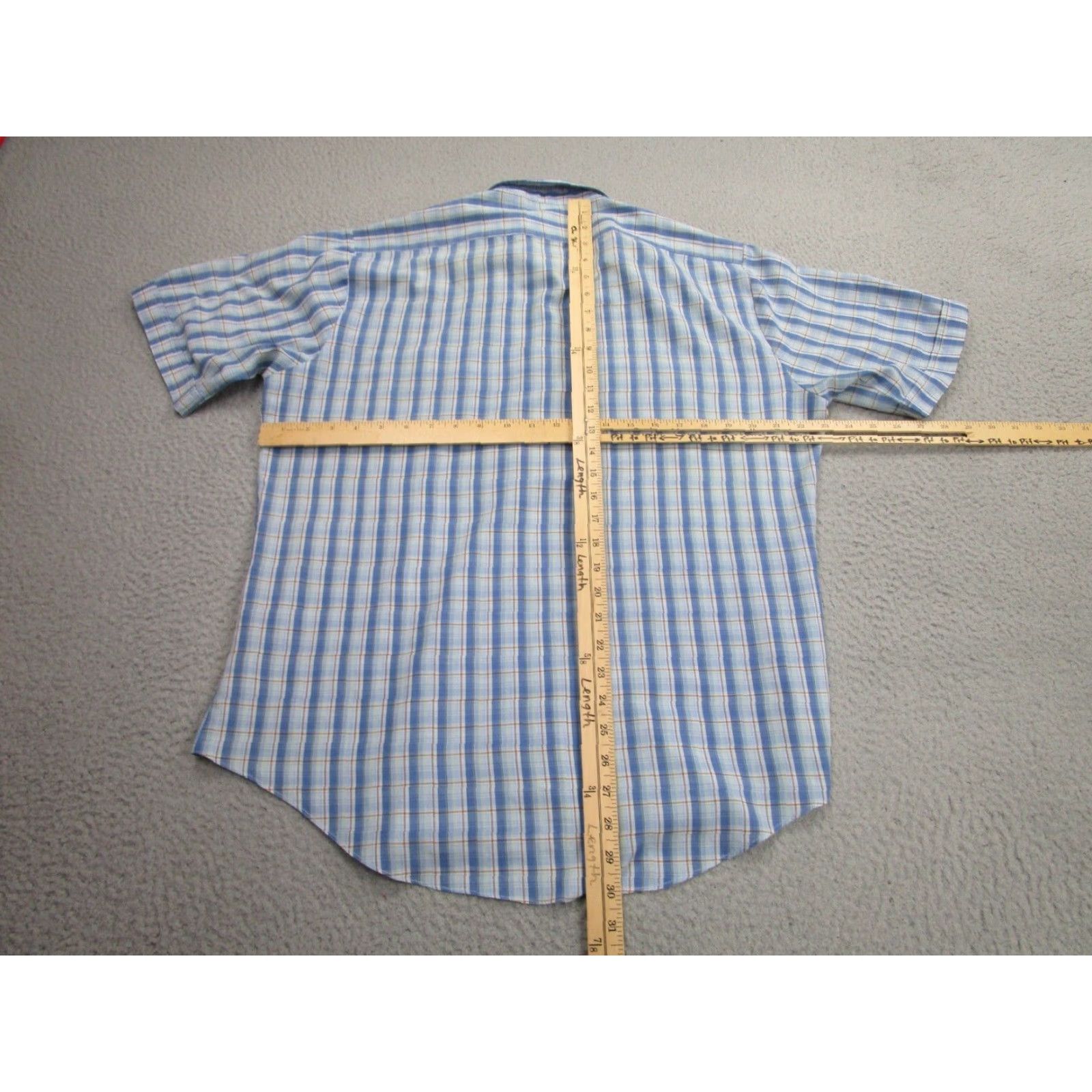 Vintage Vintage Mens Blue Plaid Tattersall Shirt Large L 80s 90s Size US L / EU 52-54 / 3 - 6 Thumbnail