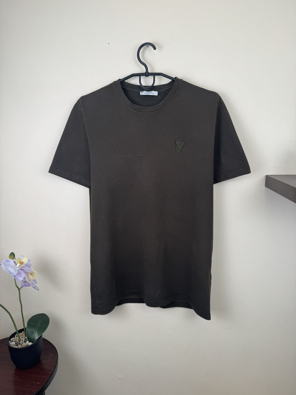 Versace Versace Collection T-Shirt Men Dark Green Logo Size S Olive Size US S / EU 44-46 / 1 - 3 Thumbnail